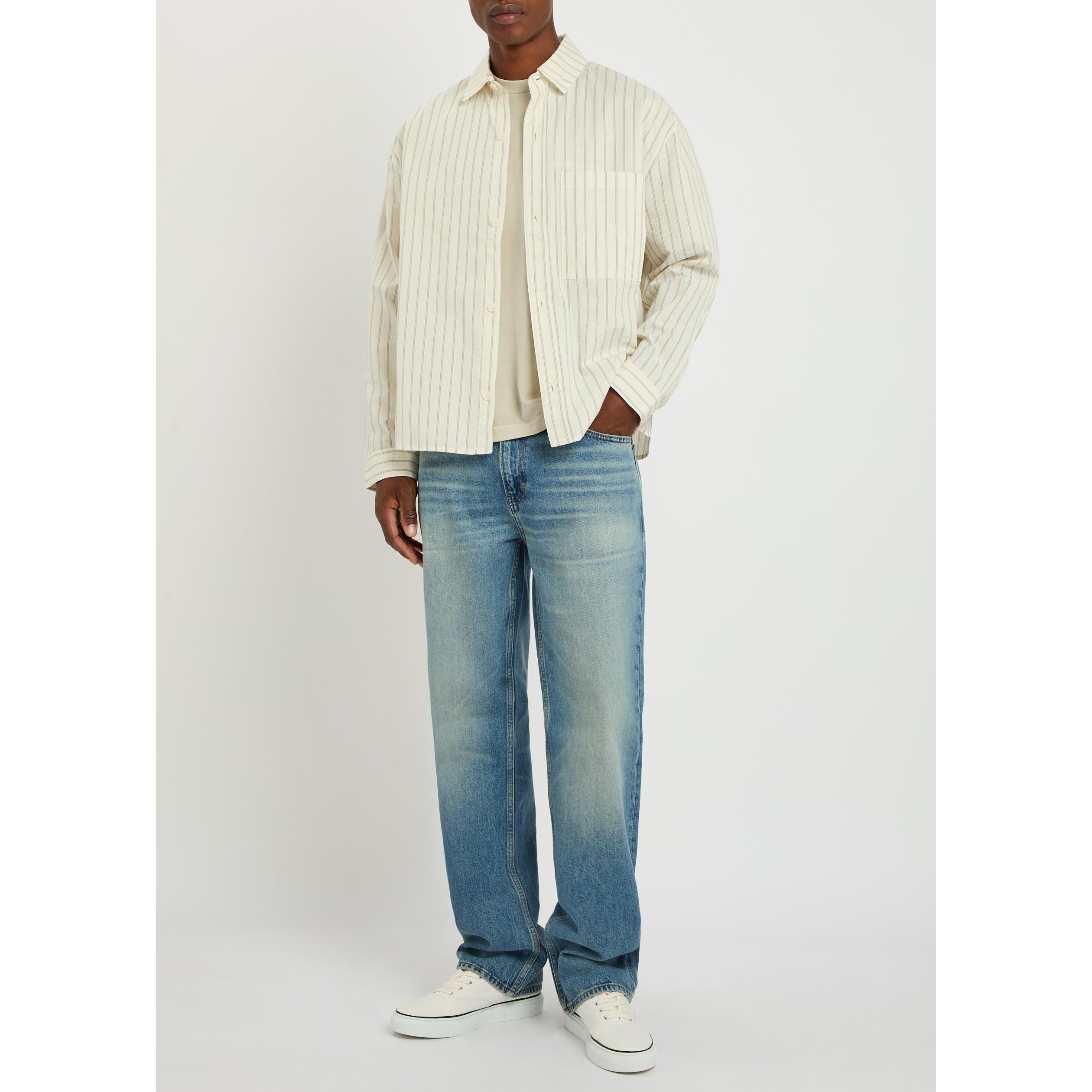 MID BLU - Frame - Men's Cotton Relaxed-Fit Straight Jeans - 5