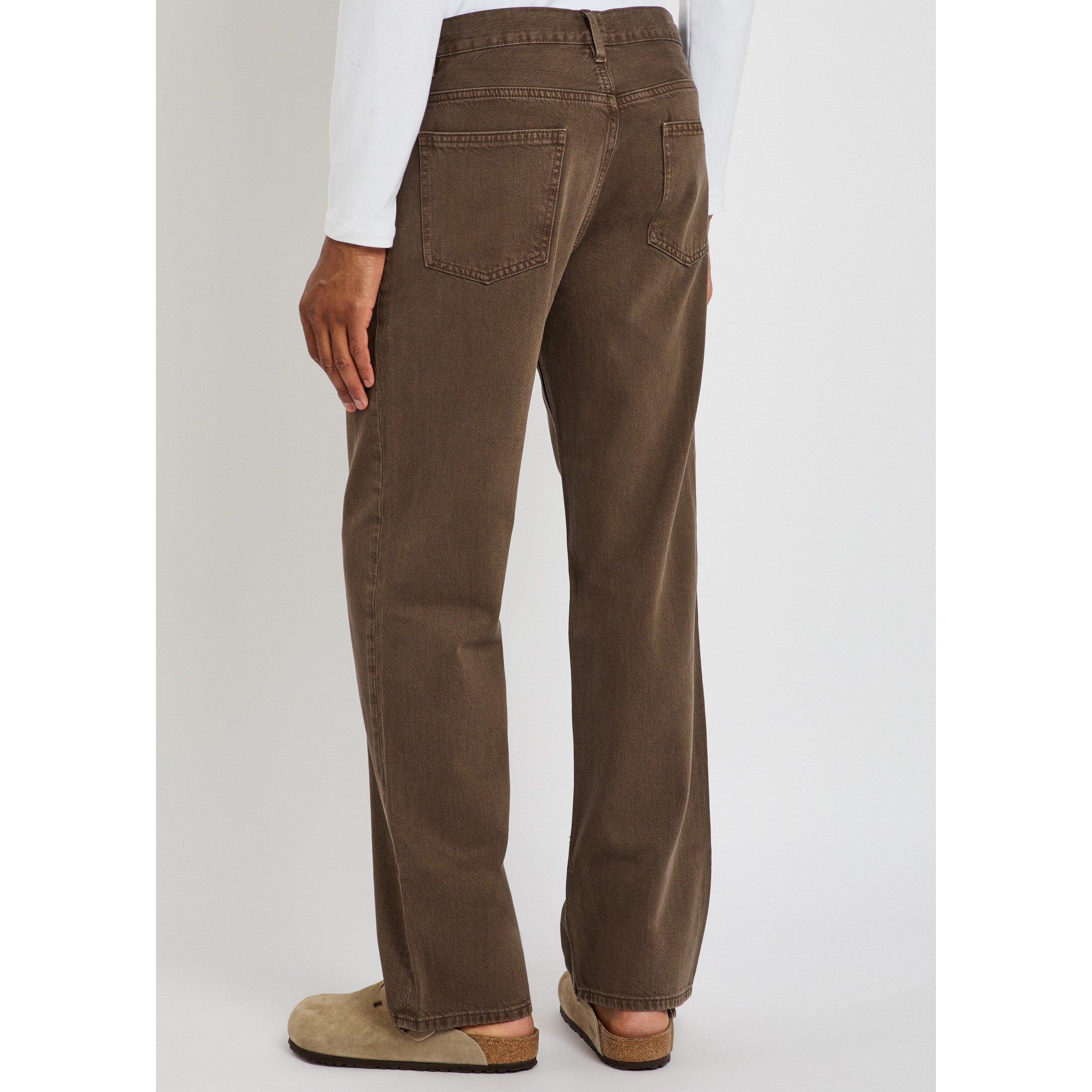 LIGHT BROWN - Frame - Men's Relaxed Straight Leg Cotton Jeans - 3