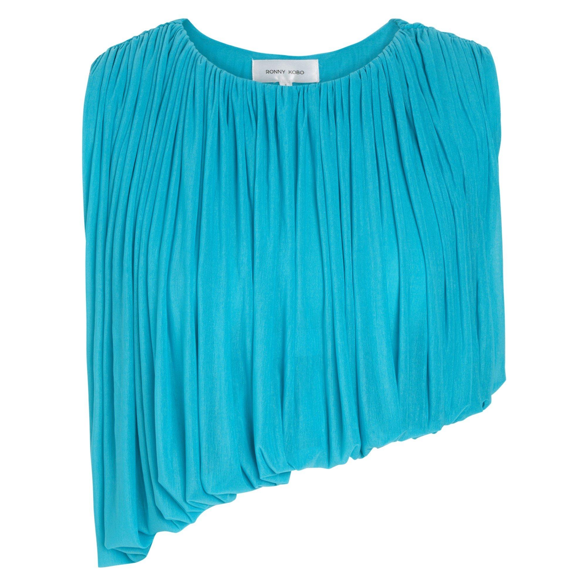 TURQUOISE - Ronny Kobo - Women's Chelly Cropped Vest - 1