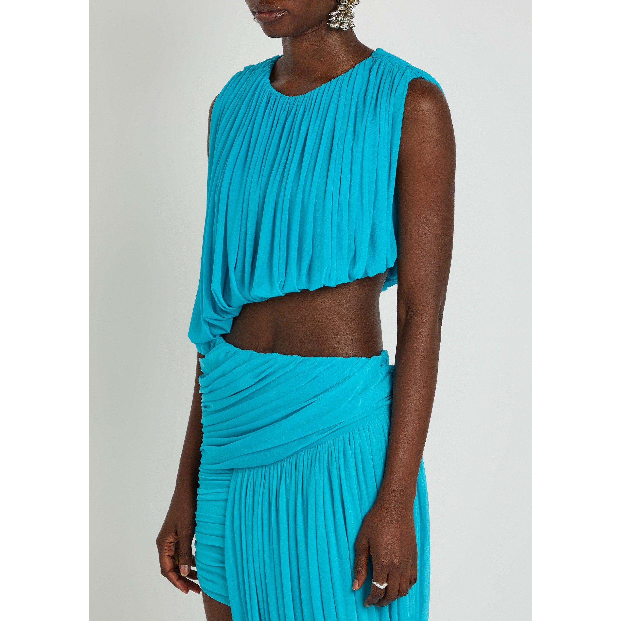 TURQUOISE - Ronny Kobo - Women's Chelly Cropped Vest - 2