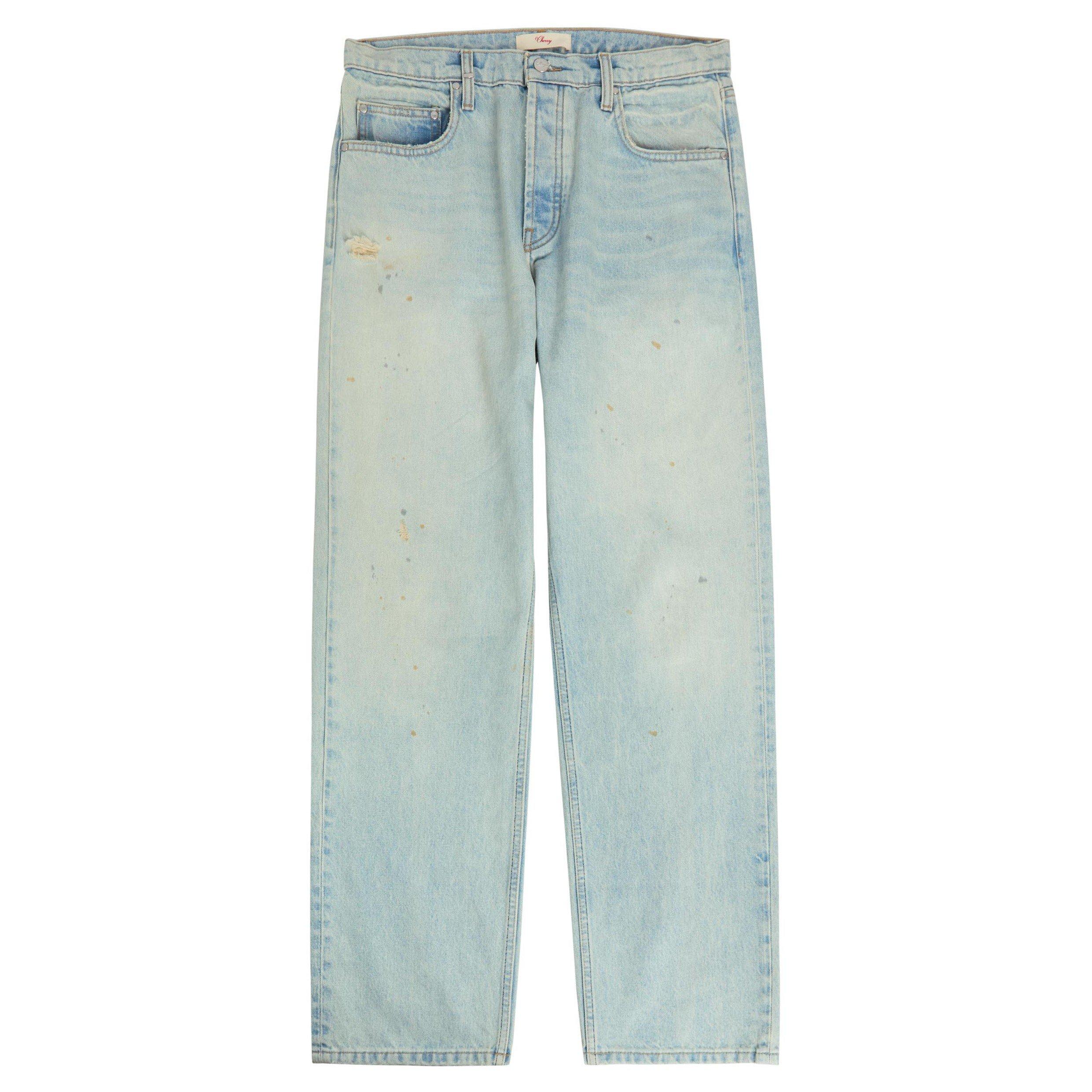 LIGHT BLUE - Cherry LA - RELAXED 5 POCKET JEANS