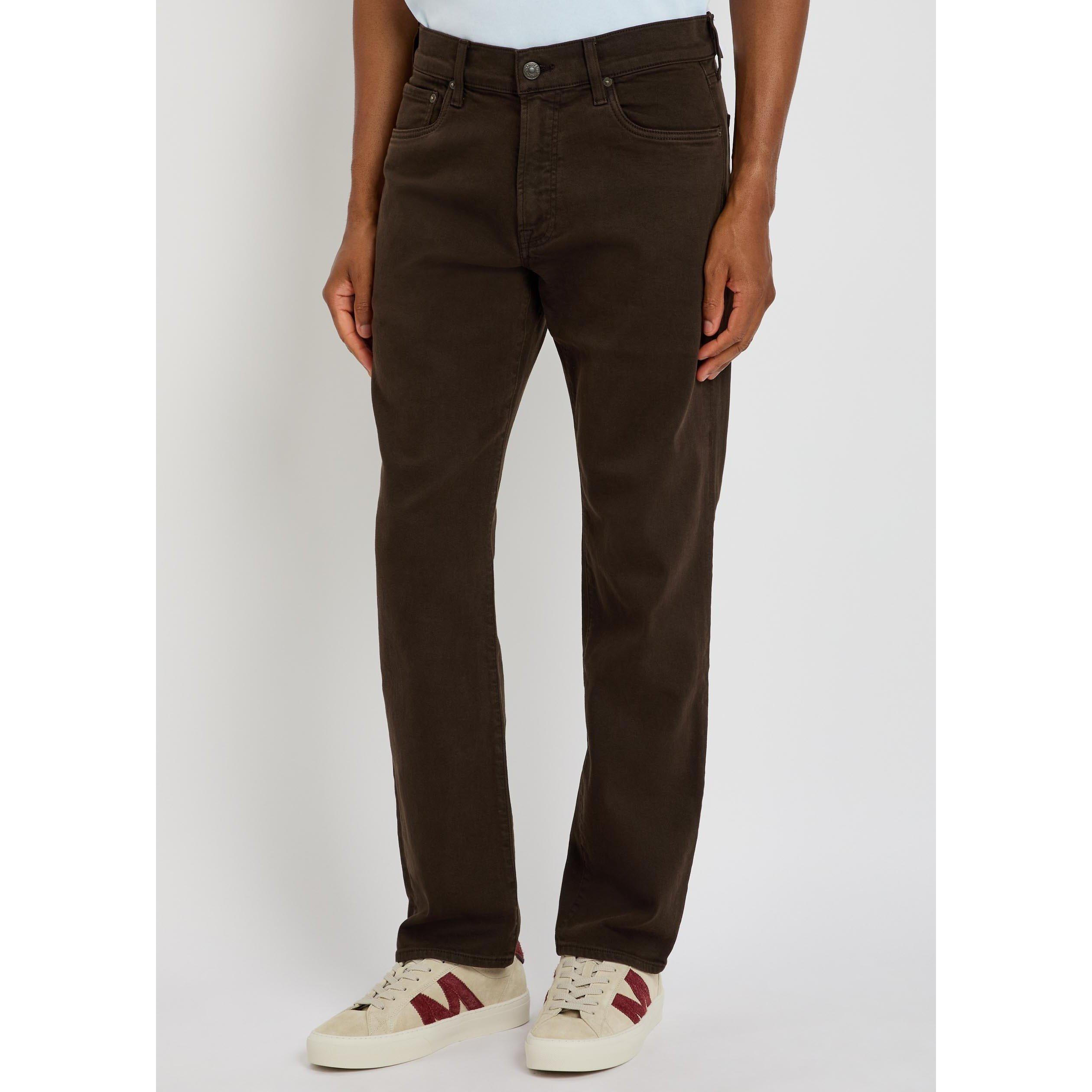 DARK BROWN - Citizens Of Humanity - Men's Elijah Cotton Straight Jeans - 2