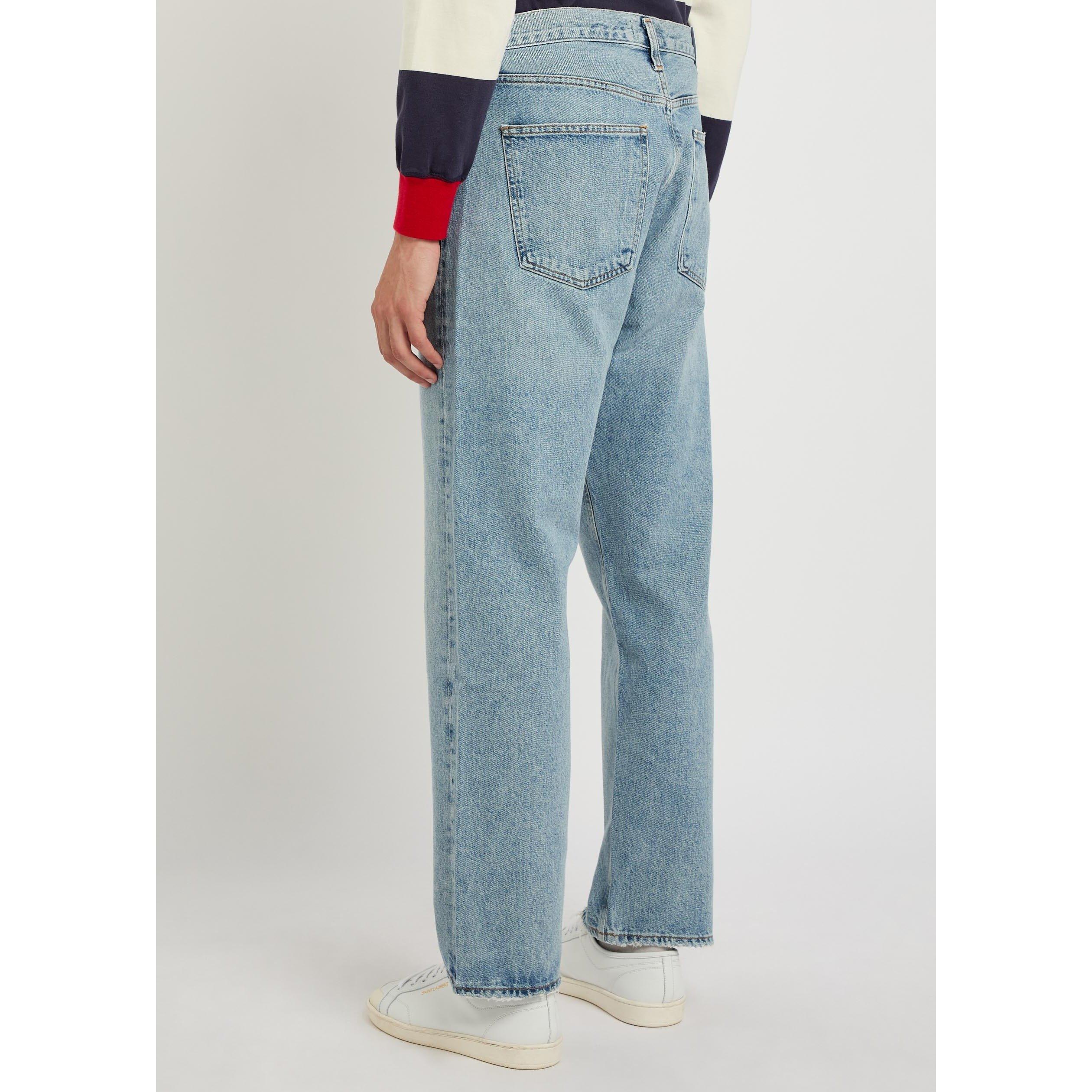 LIGHT BLUE - Agolde - Men's 90s Cotton Mid-Rise Straight Leg Jeans - 3
