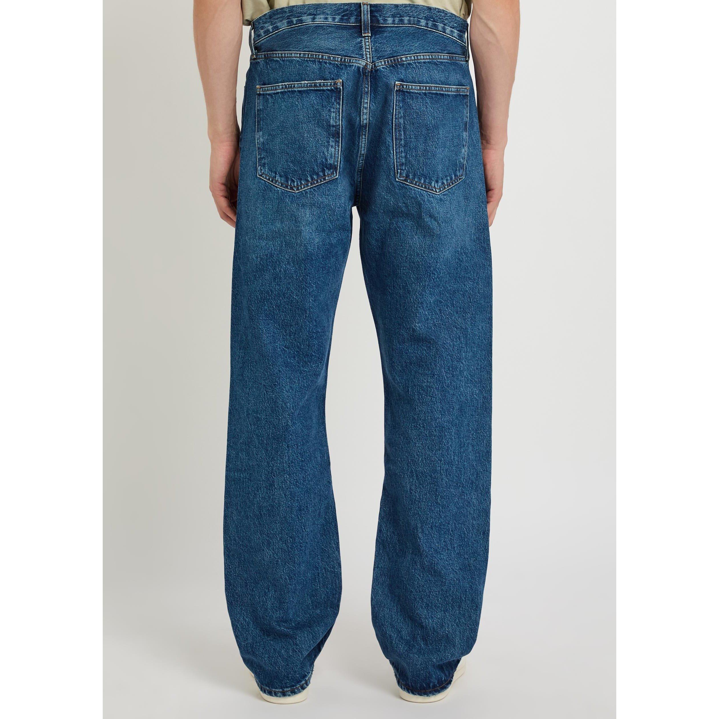 BLUE - Agolde - Men's 90s Cotton Mid-Rise Straight Leg Jeans - 3