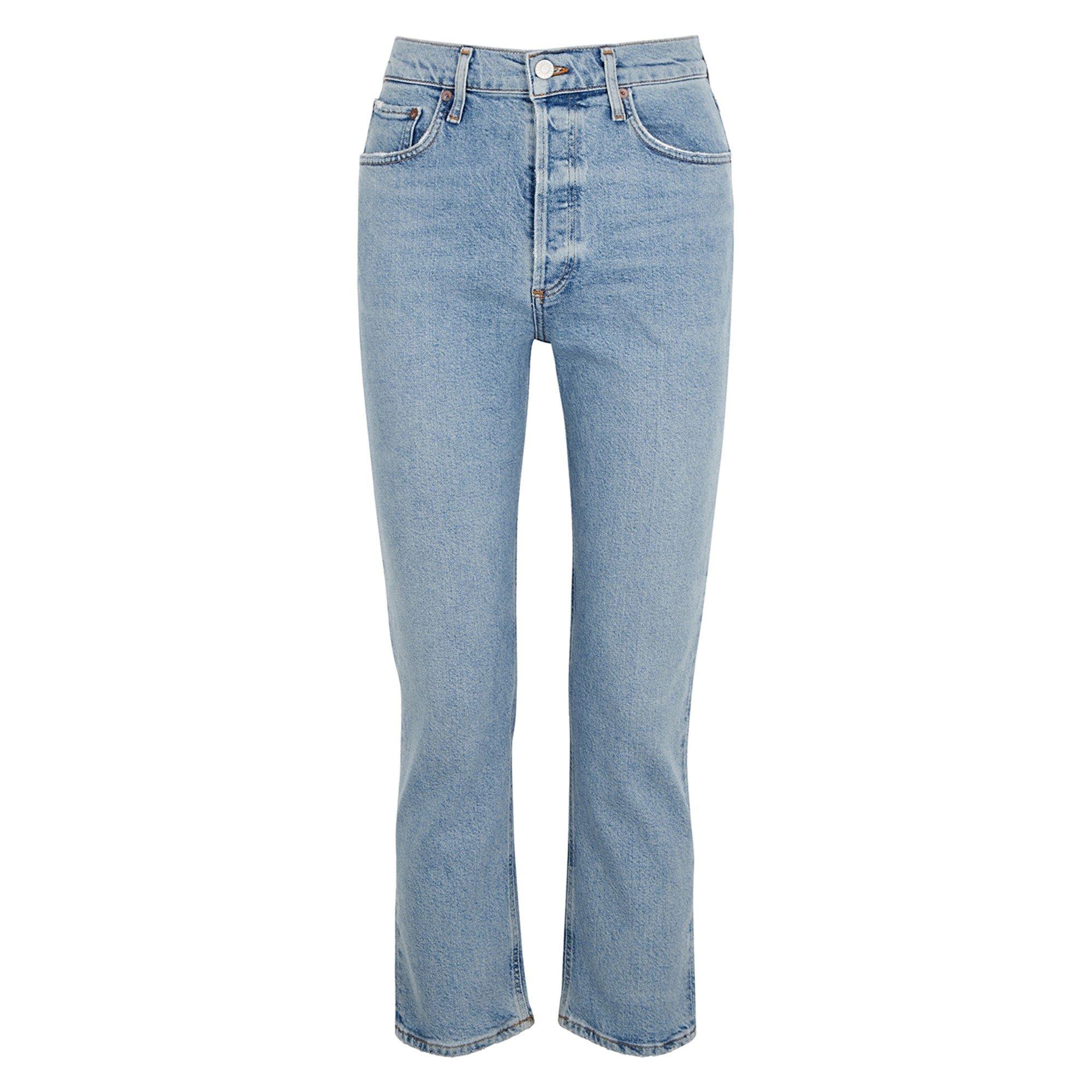 LIGHT BLUE - Agolde - JN RILEY CROP IN SHIVER JEAN - 1