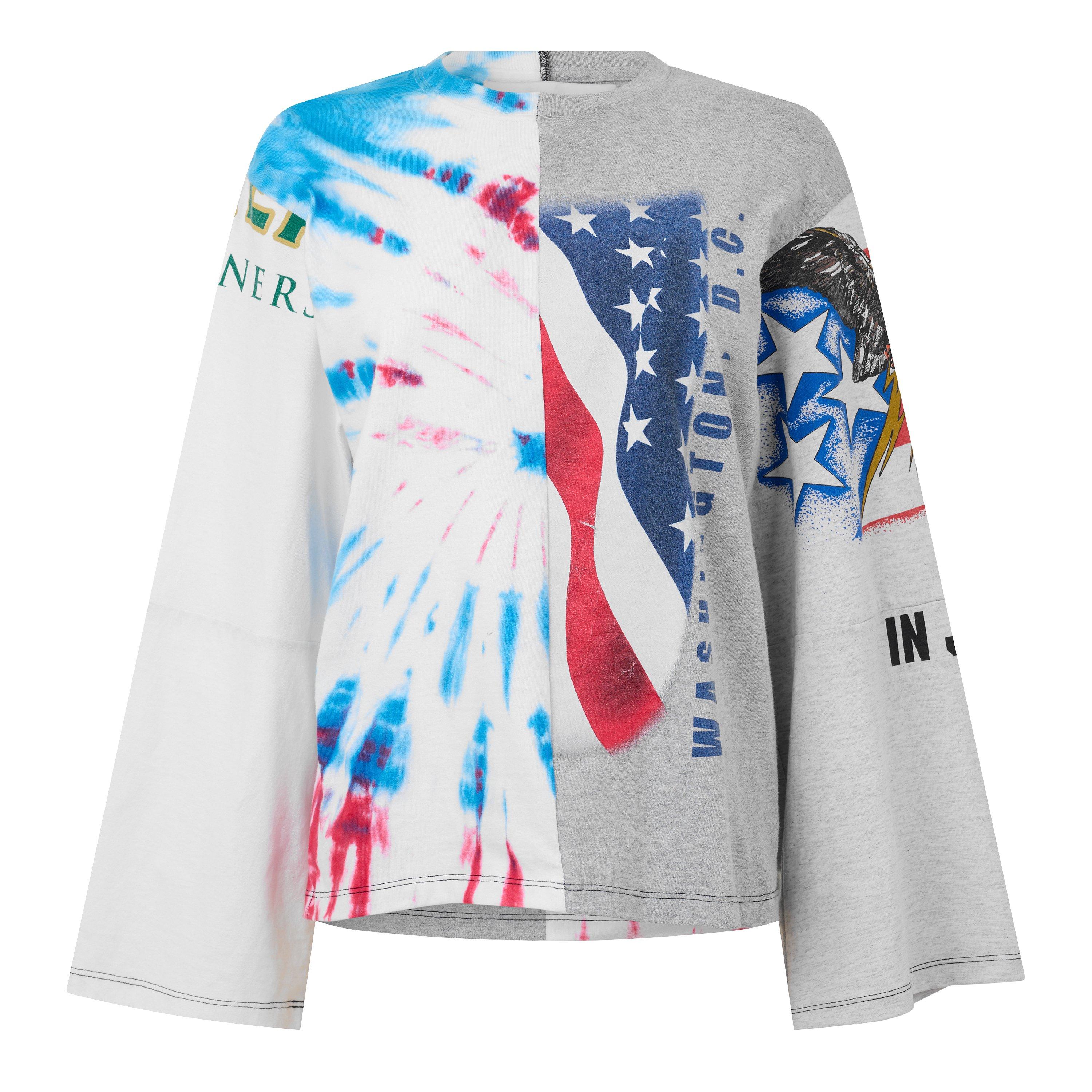 MULTICOLOURED - Conner Ives - RECONSTITUTED LS TSHIRT - 1
