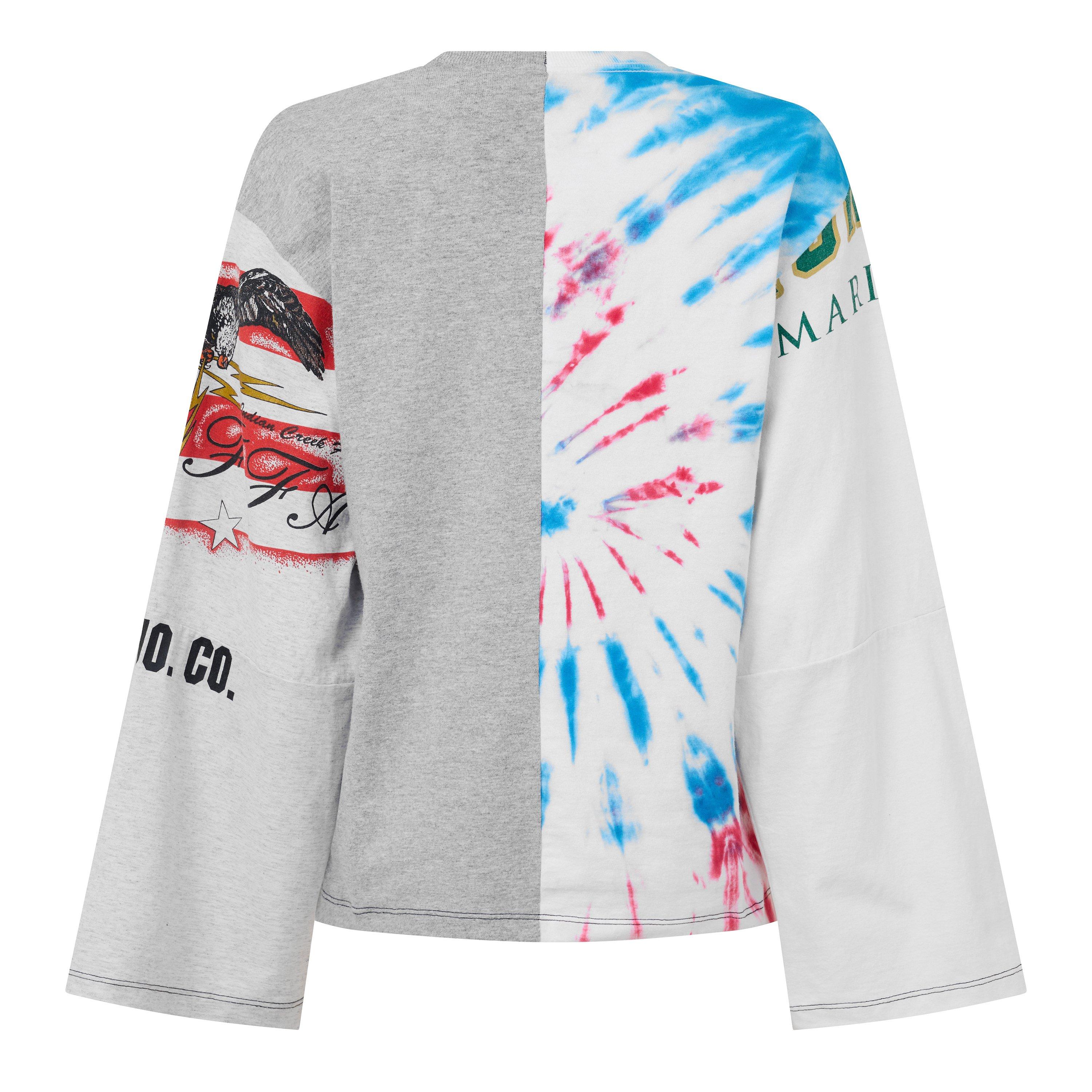 MULTICOLOURED - Conner Ives - RECONSTITUTED LS TSHIRT - 2