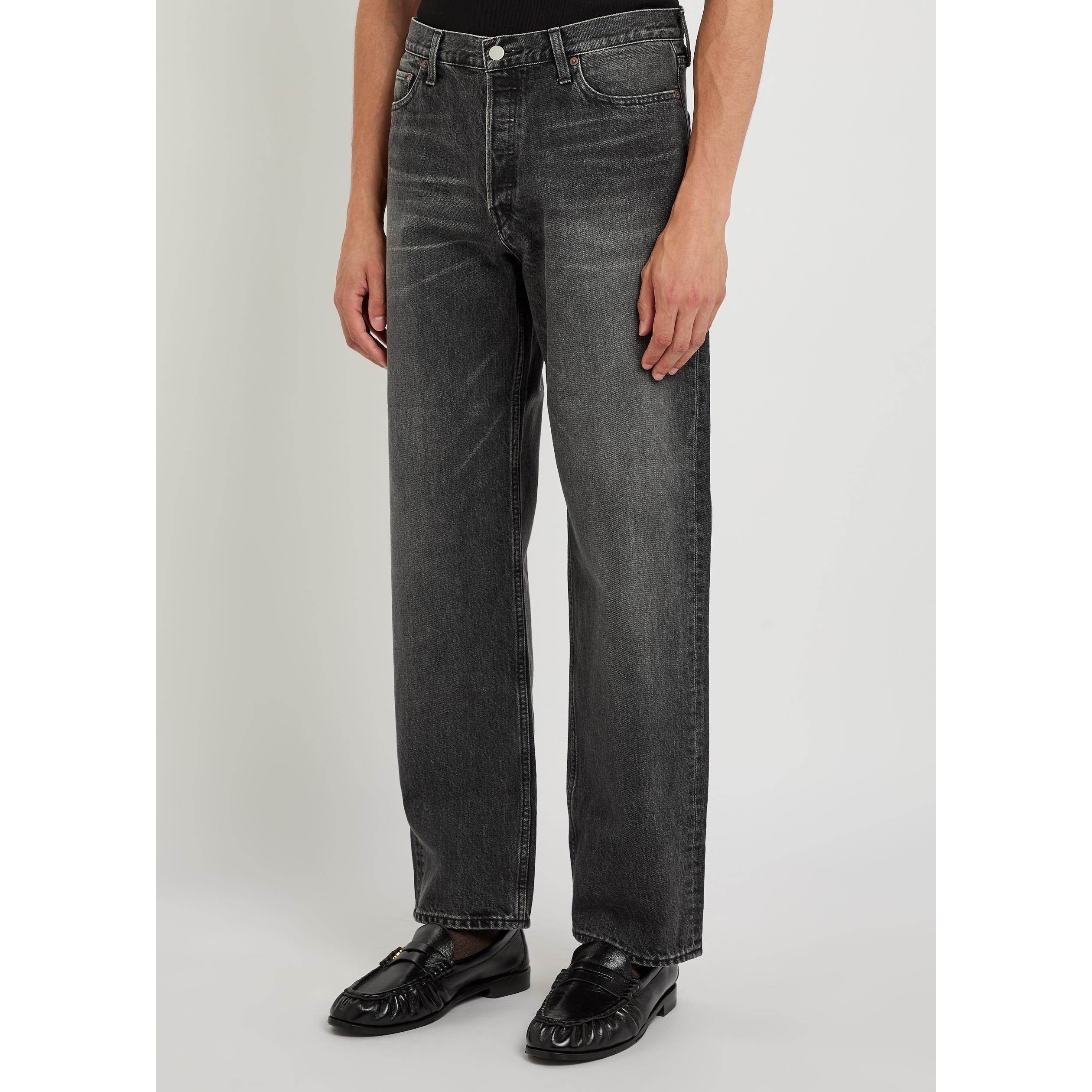 BLACK - SSSTEIN - SSSTEIN RELAX FIT DENIM PANTS - 2