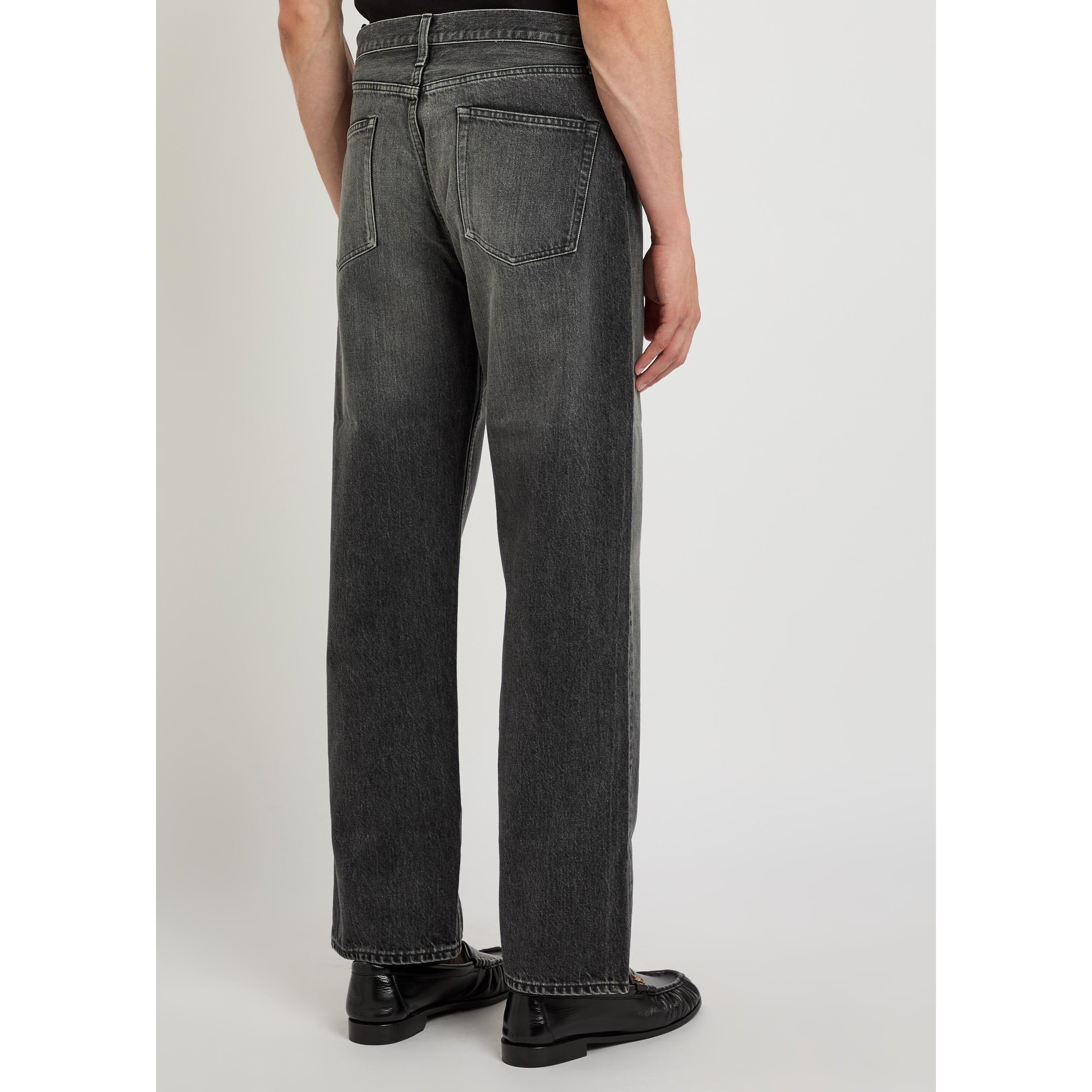 BLACK - SSSTEIN - SSSTEIN RELAX FIT DENIM PANTS - 3