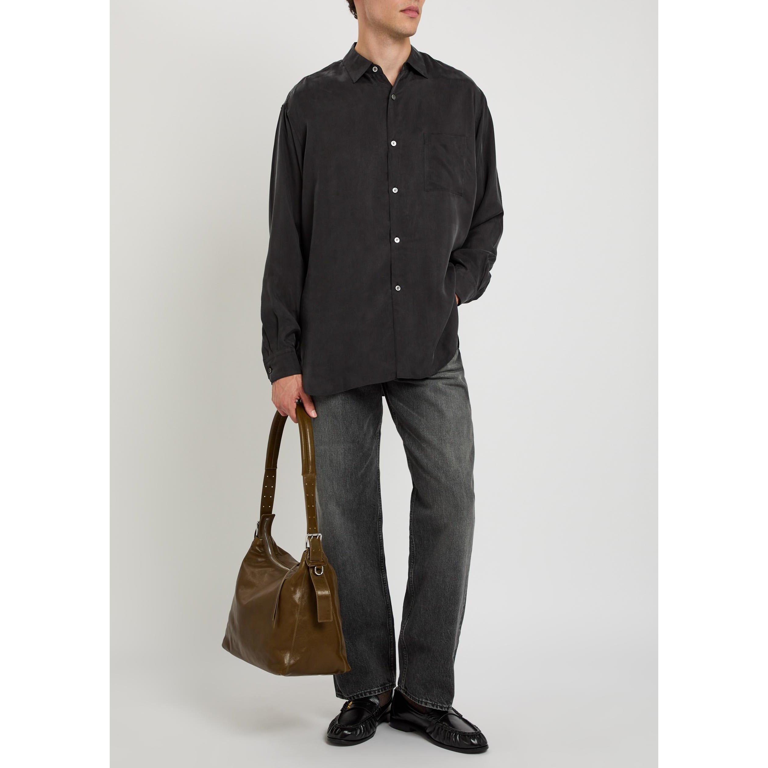 BLACK - SSSTEIN - SSSTEIN RELAX FIT DENIM PANTS - 5