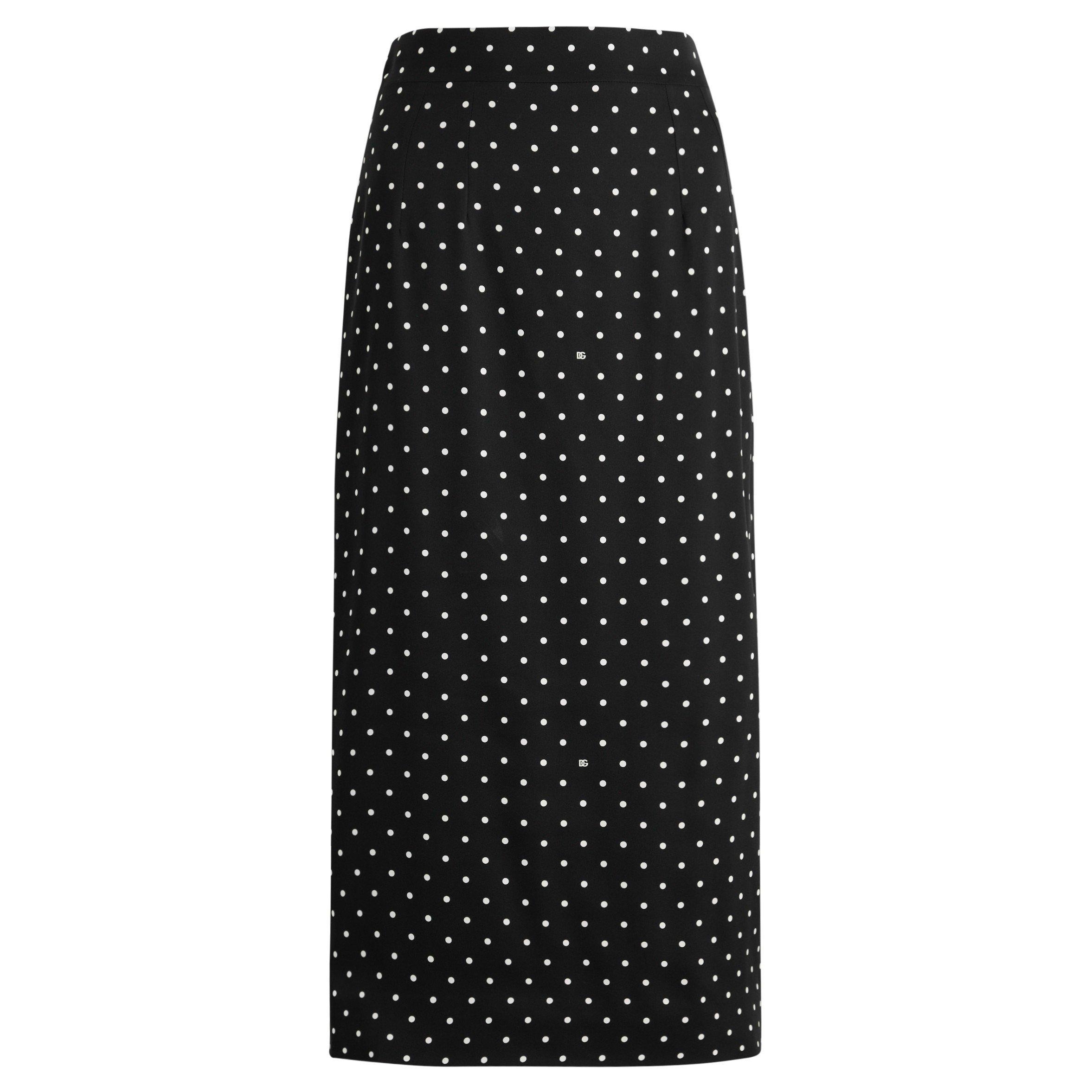 BLACK - Dolce and Gabbana - MIDI PENCIL SKIRT