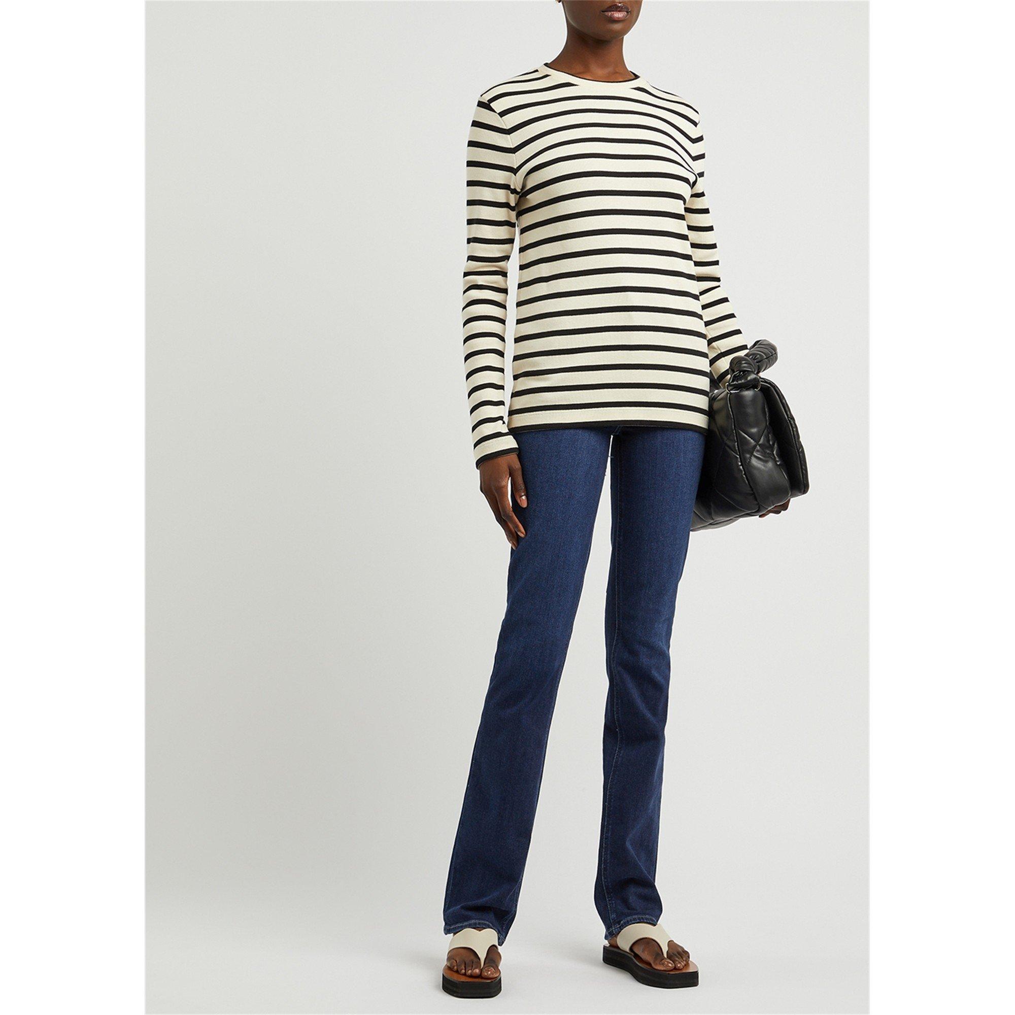DARK BLUE - Paige - JN HOXTON STRAIGHT JEAN09 - 5