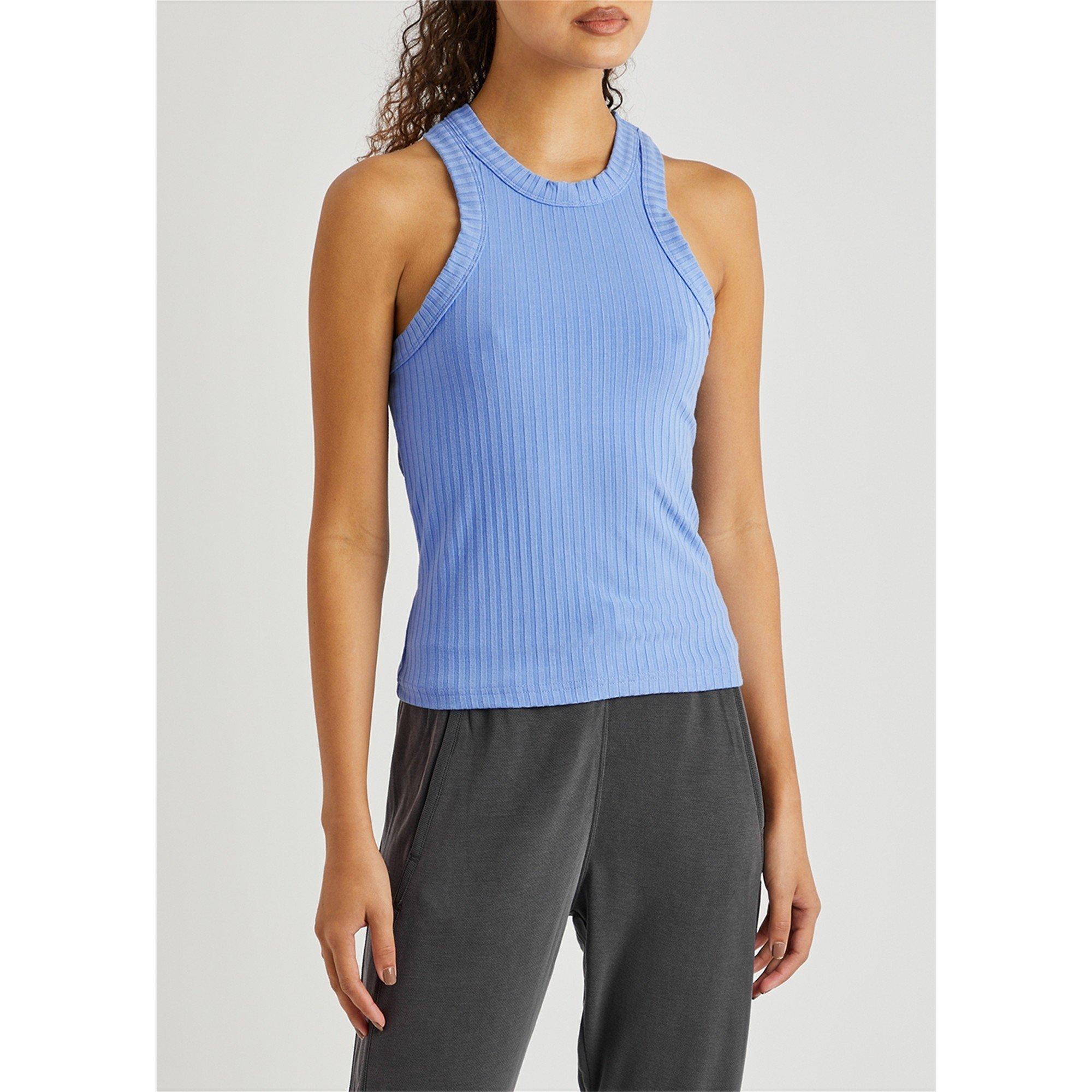 BLUE - Unknown - T BLISSED OUT RIBBED TANK - 2