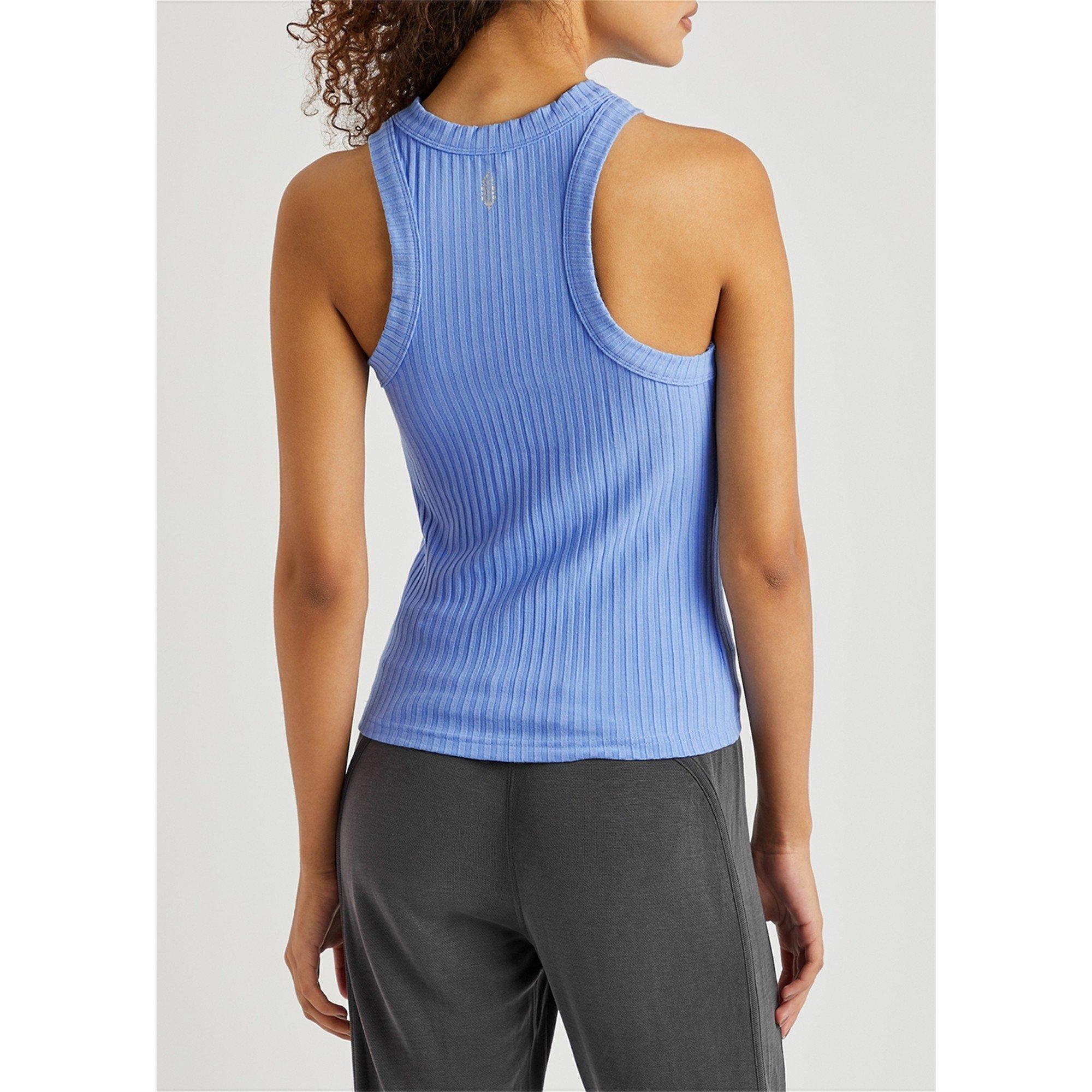 BLUE - Unknown - T BLISSED OUT RIBBED TANK - 3