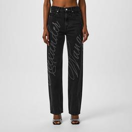 Alexander Wang Cryst Logo Jeans