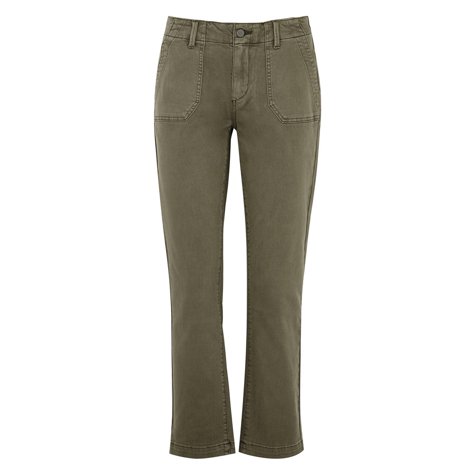 DARK GREEN - Paige - JN MAYSLIE STRAIGHT ANKLE JEAN - 1