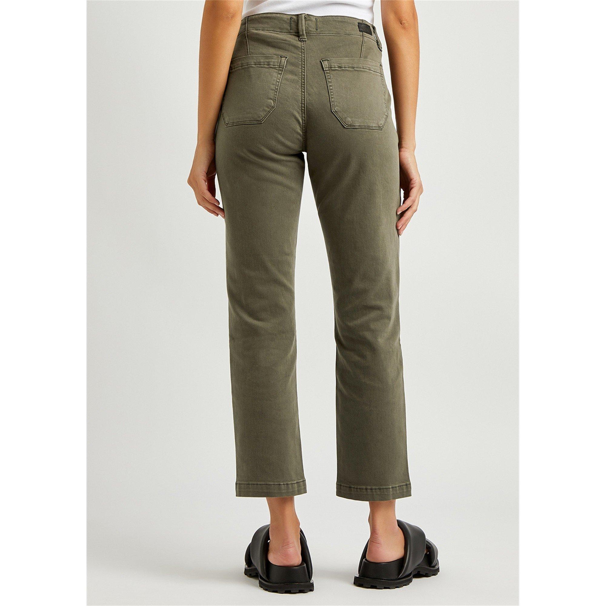 DARK GREEN - Paige - JN MAYSLIE STRAIGHT ANKLE JEAN - 3