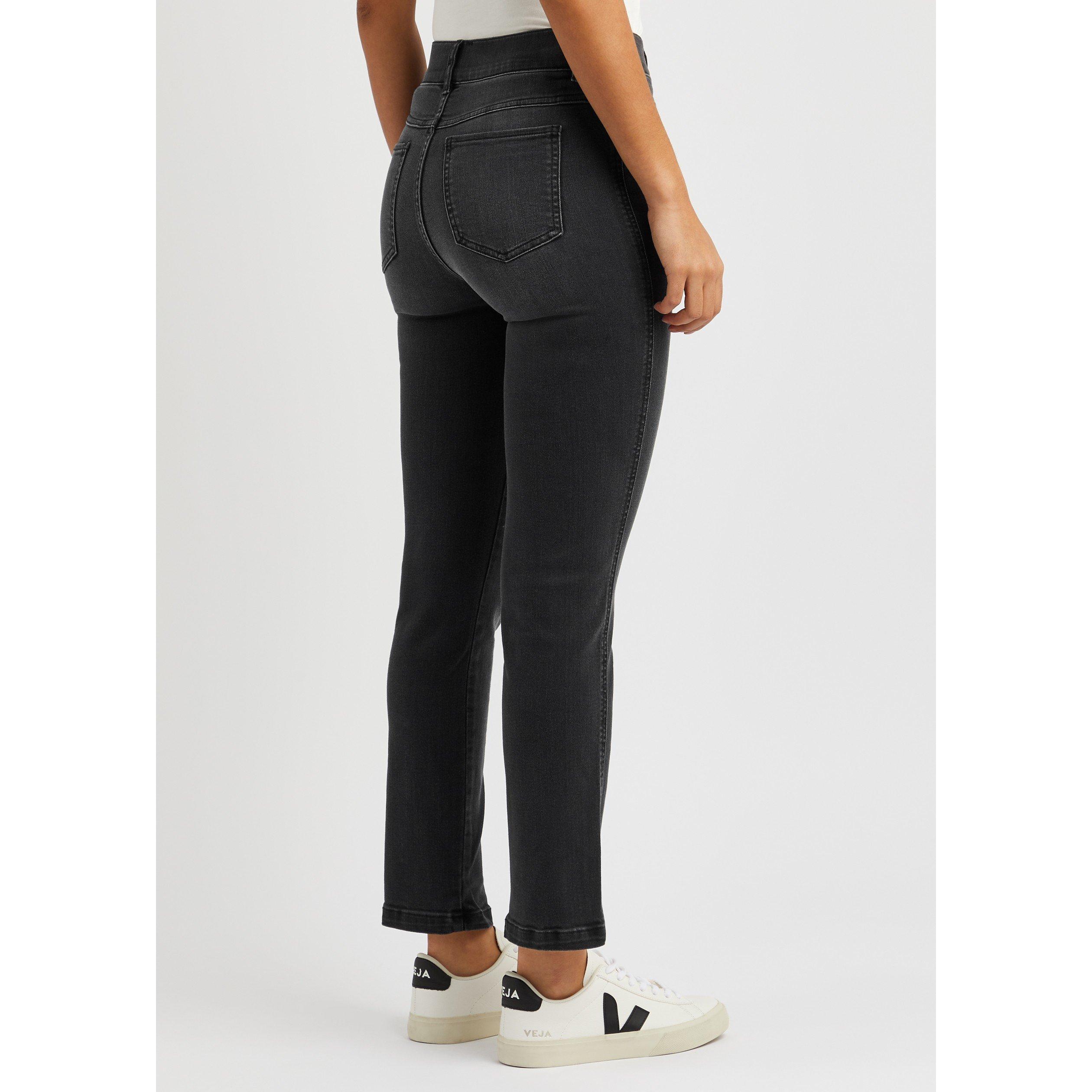 BLACK - Spanx - J ANKLE STRAIGHT LEG JEANS - 3