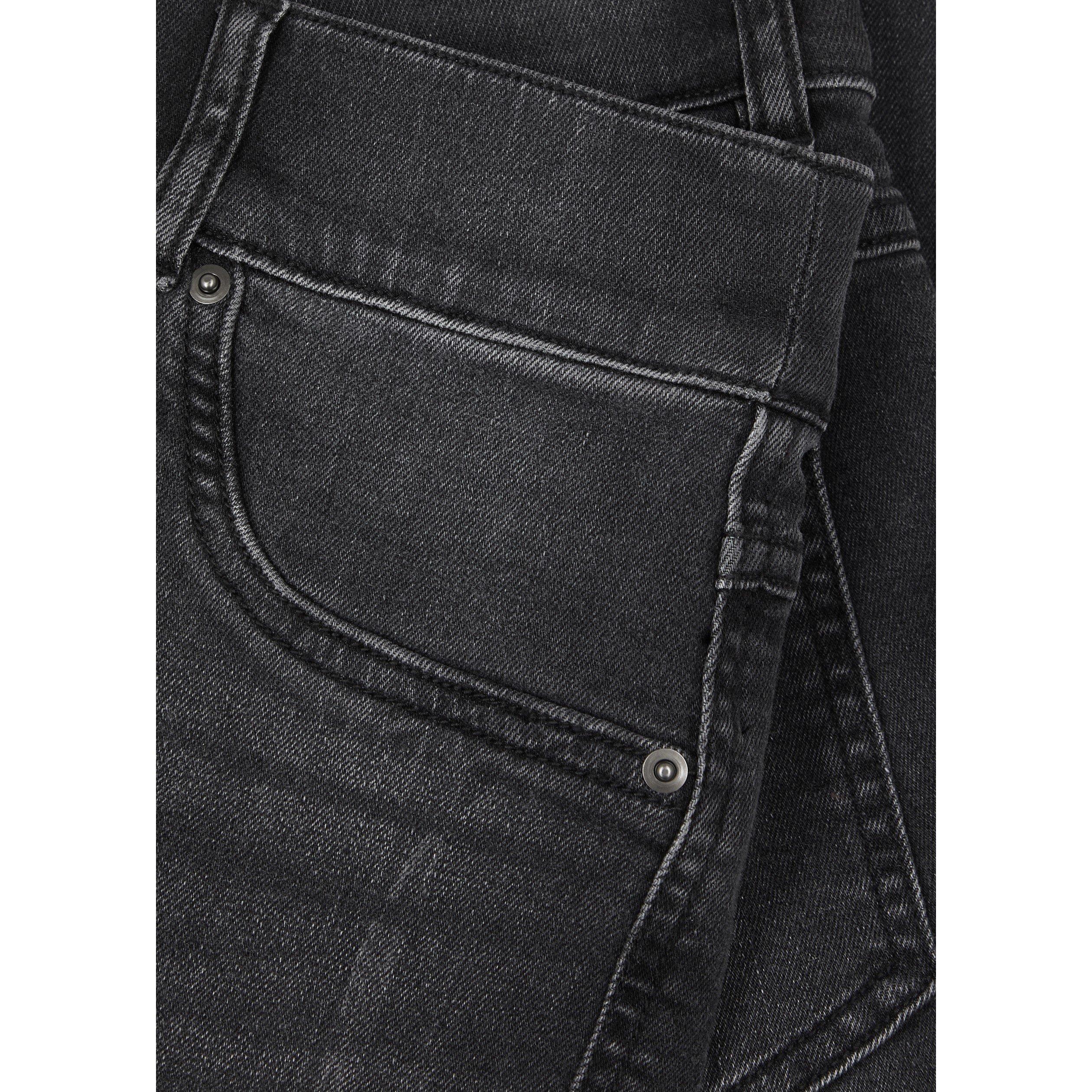 BLACK - Spanx - J ANKLE STRAIGHT LEG JEANS - 4