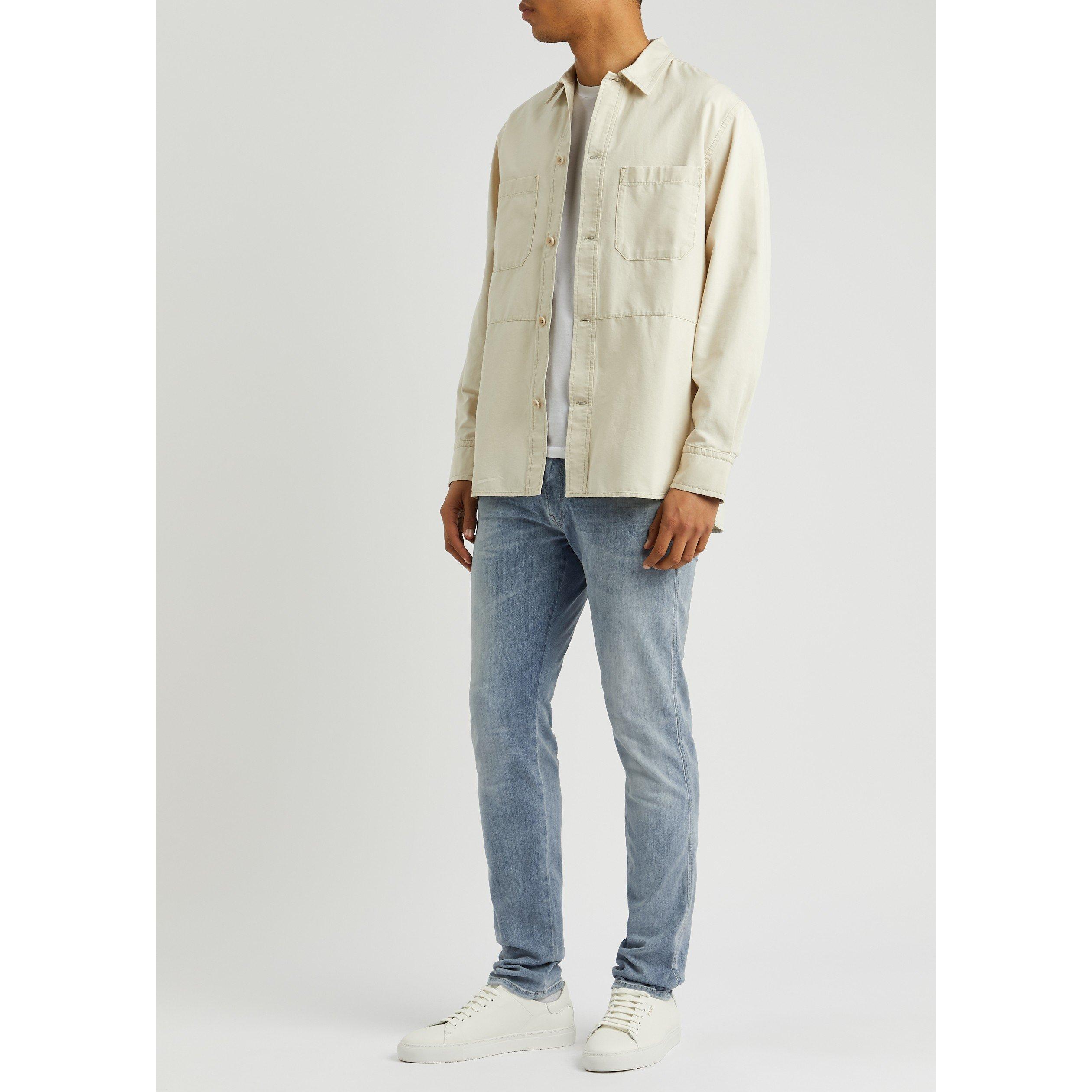 BLUE - Replay - Men's Anbass Hyperflex Slim Jeans - 5