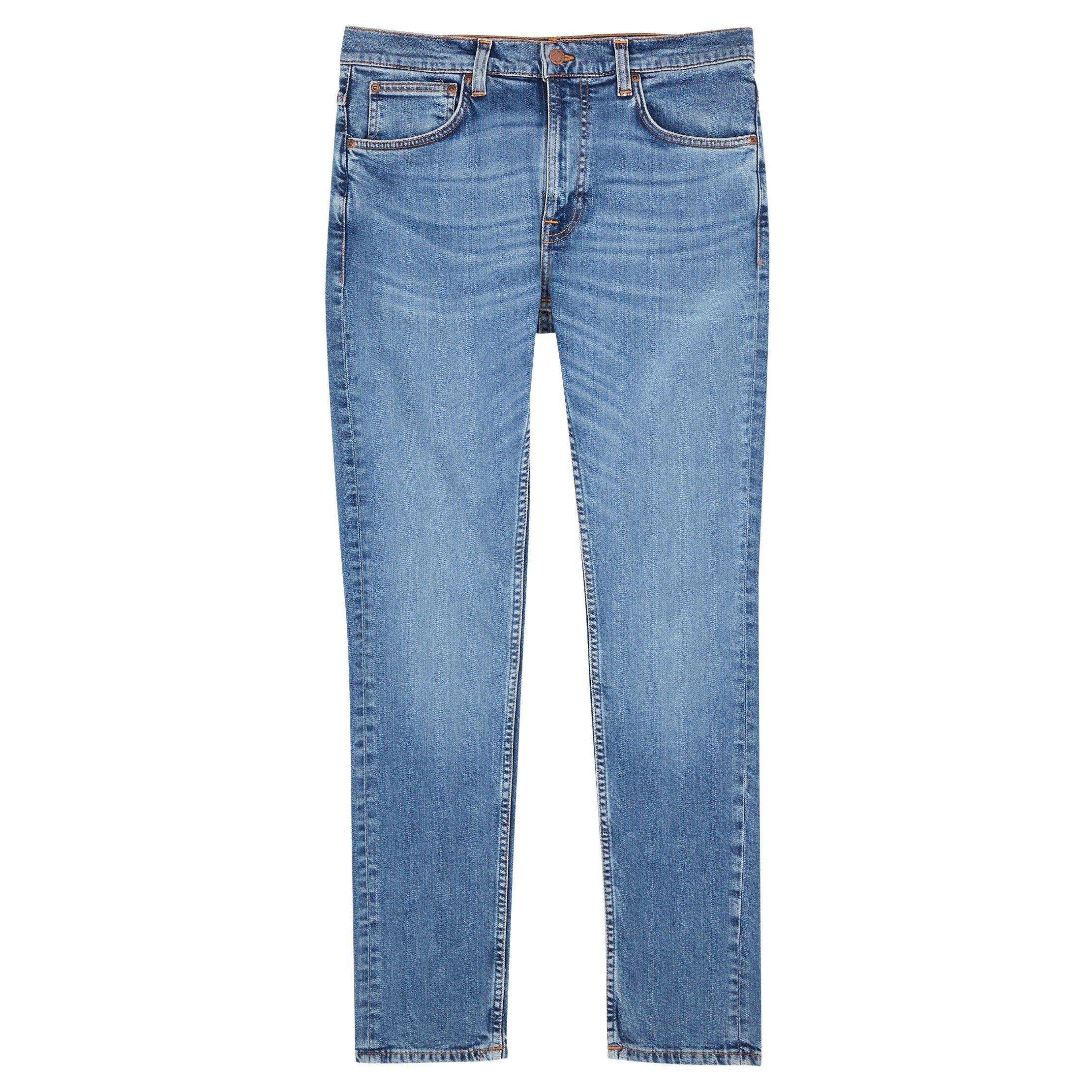 MID BLU - Nudie Jeans - Men's Lean Dean Cotton Slim Jeans - 1