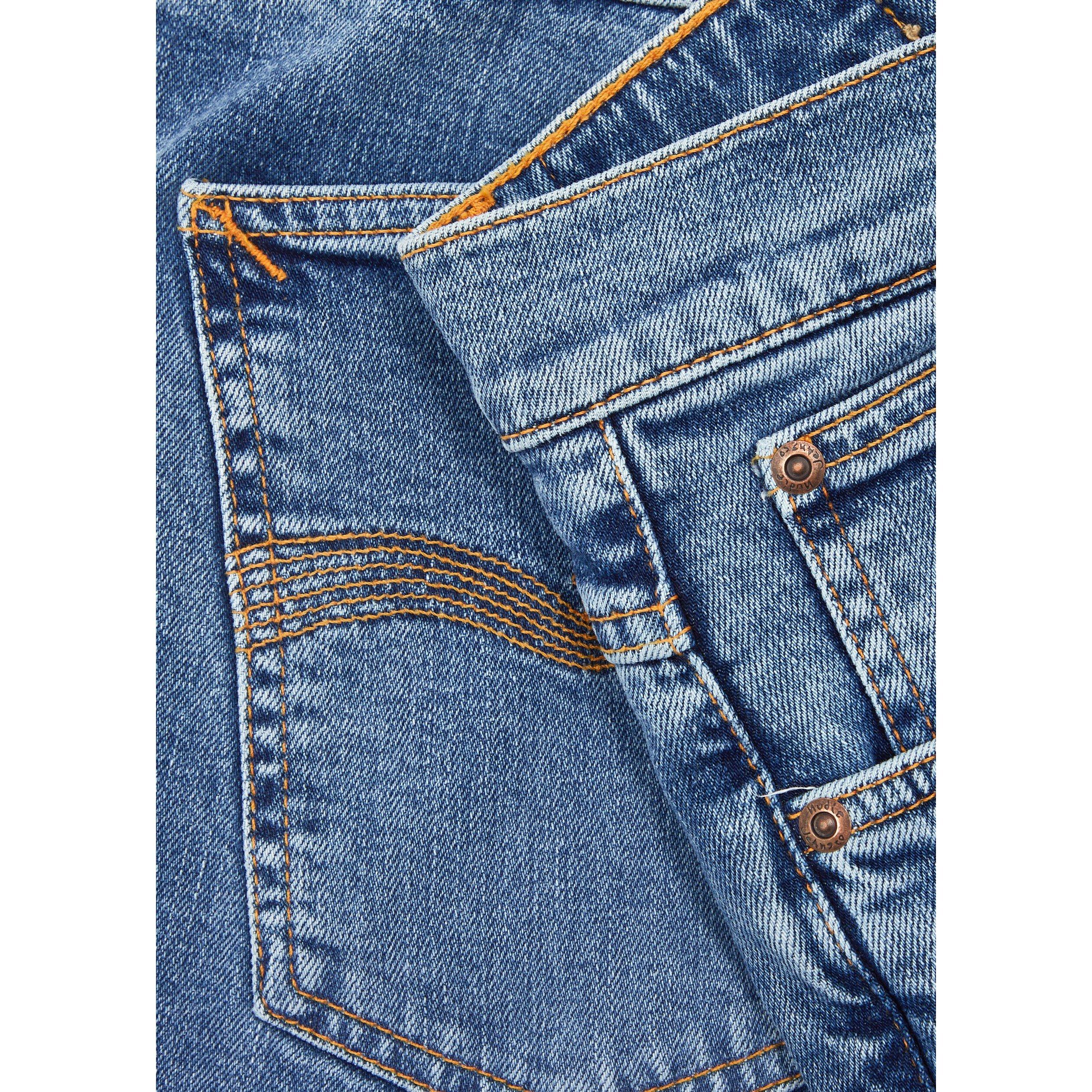 MID BLU - Nudie Jeans - Men's Lean Dean Cotton Slim Jeans - 4