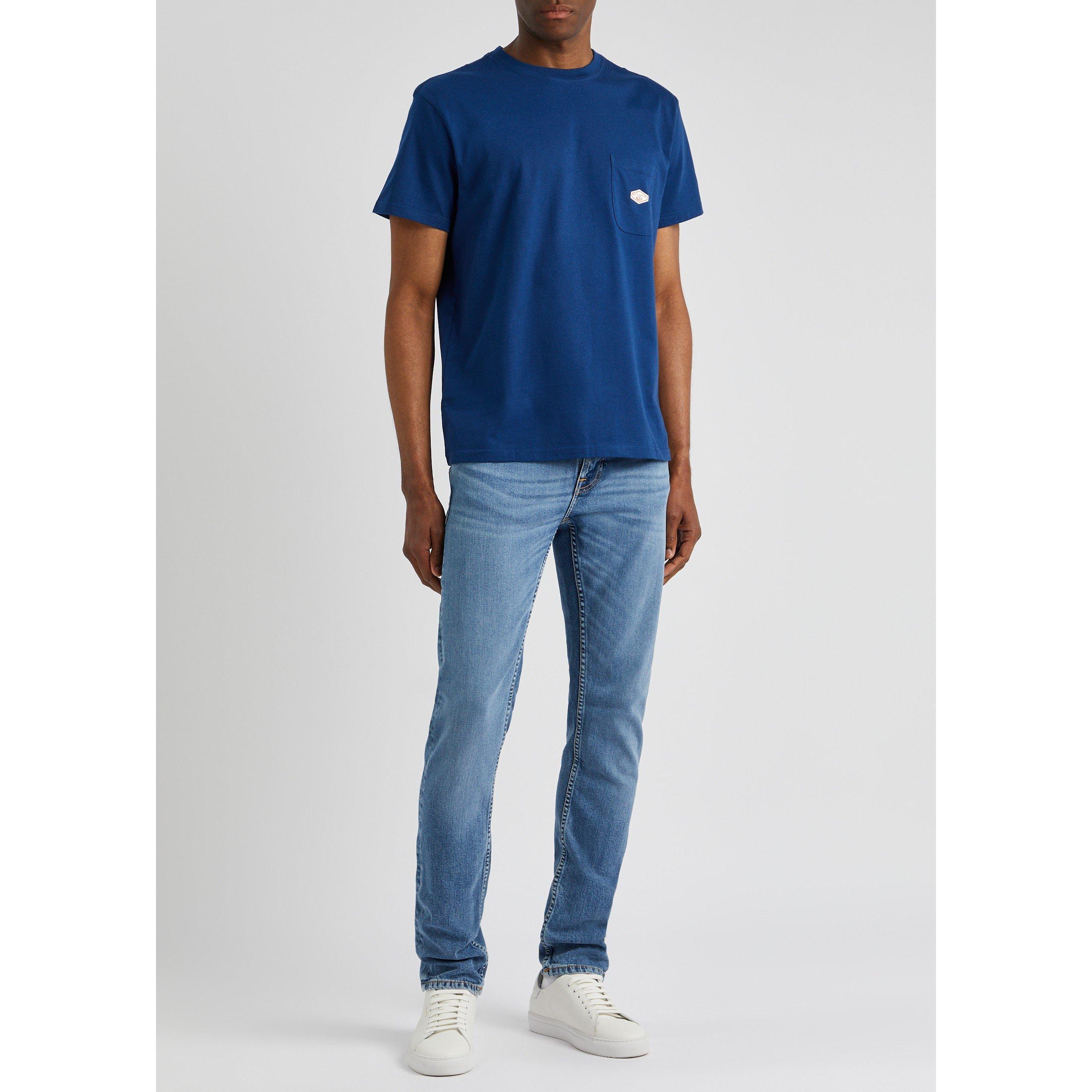MID BLU - Nudie Jeans - Men's Lean Dean Cotton Slim Jeans - 5