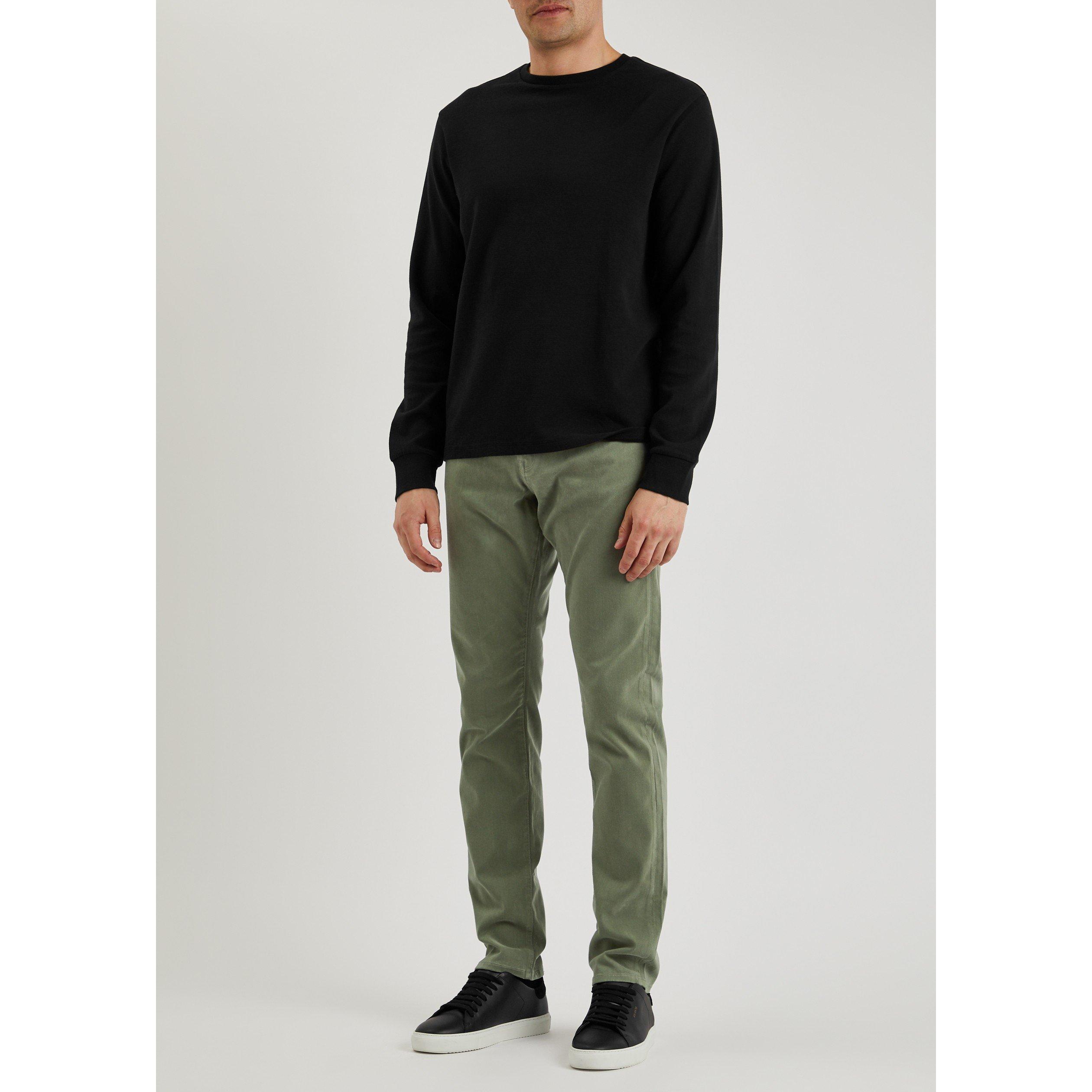 KHAKI - Frame - Men's Lyocell Mid-Rise Slim-Fit Jeans - 5