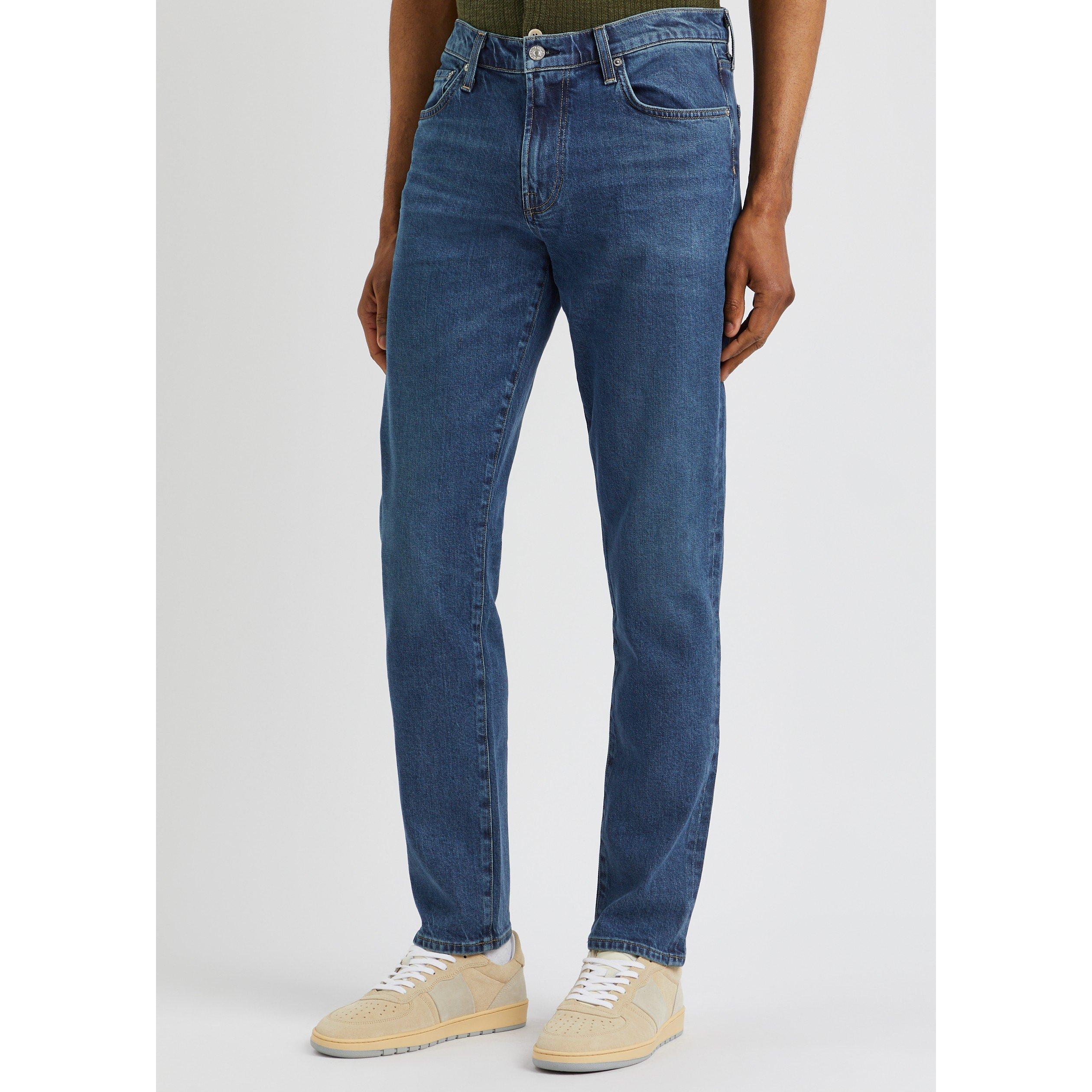 DARK BLUE - Citizens Of Humanity - Men's London Slim-Fit Tapered Jeans - 2