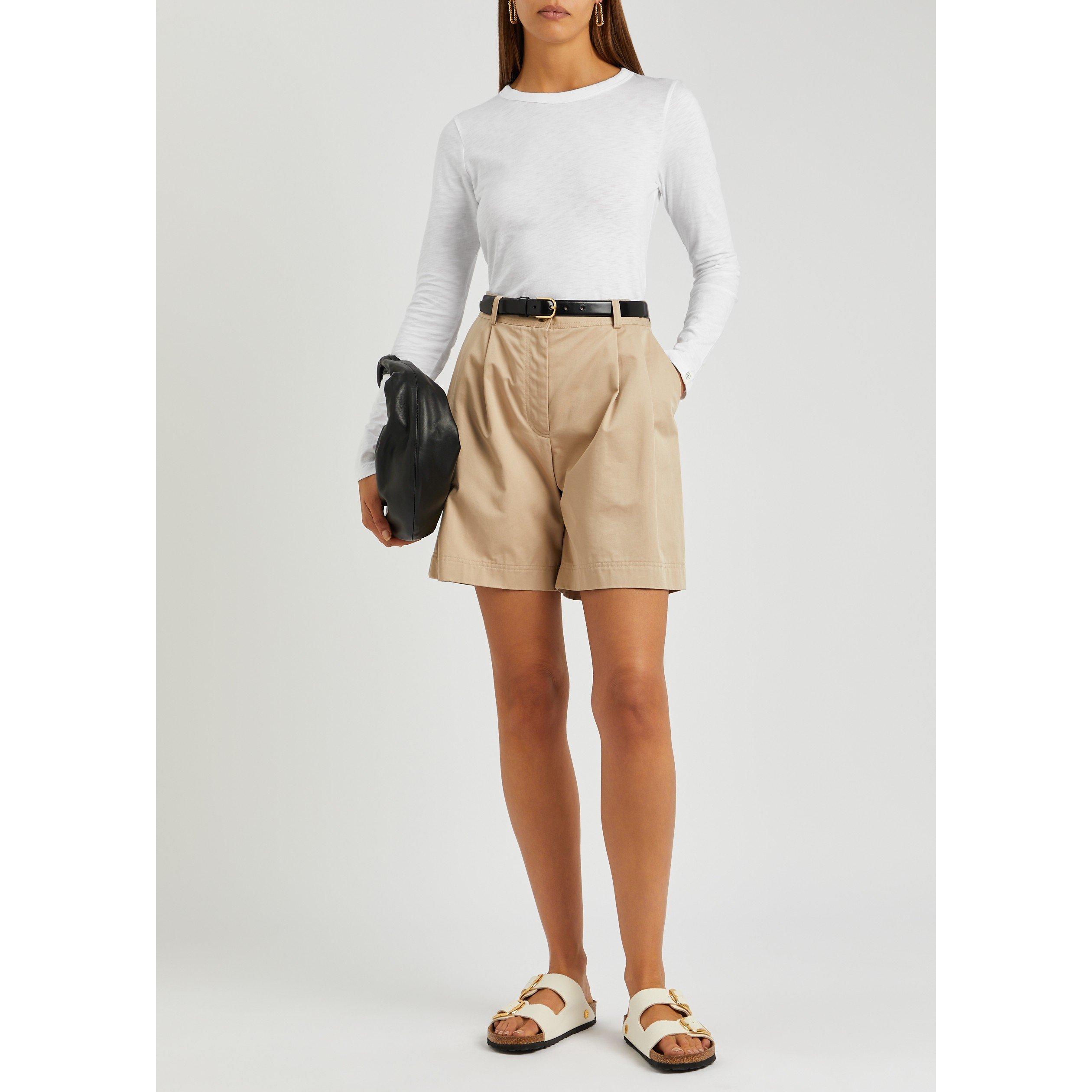 WHITE AND OTHER - Rag and Bone - Women's To The Slub Cotton Regular-Fit Long Sleeve T-Shirt - 5