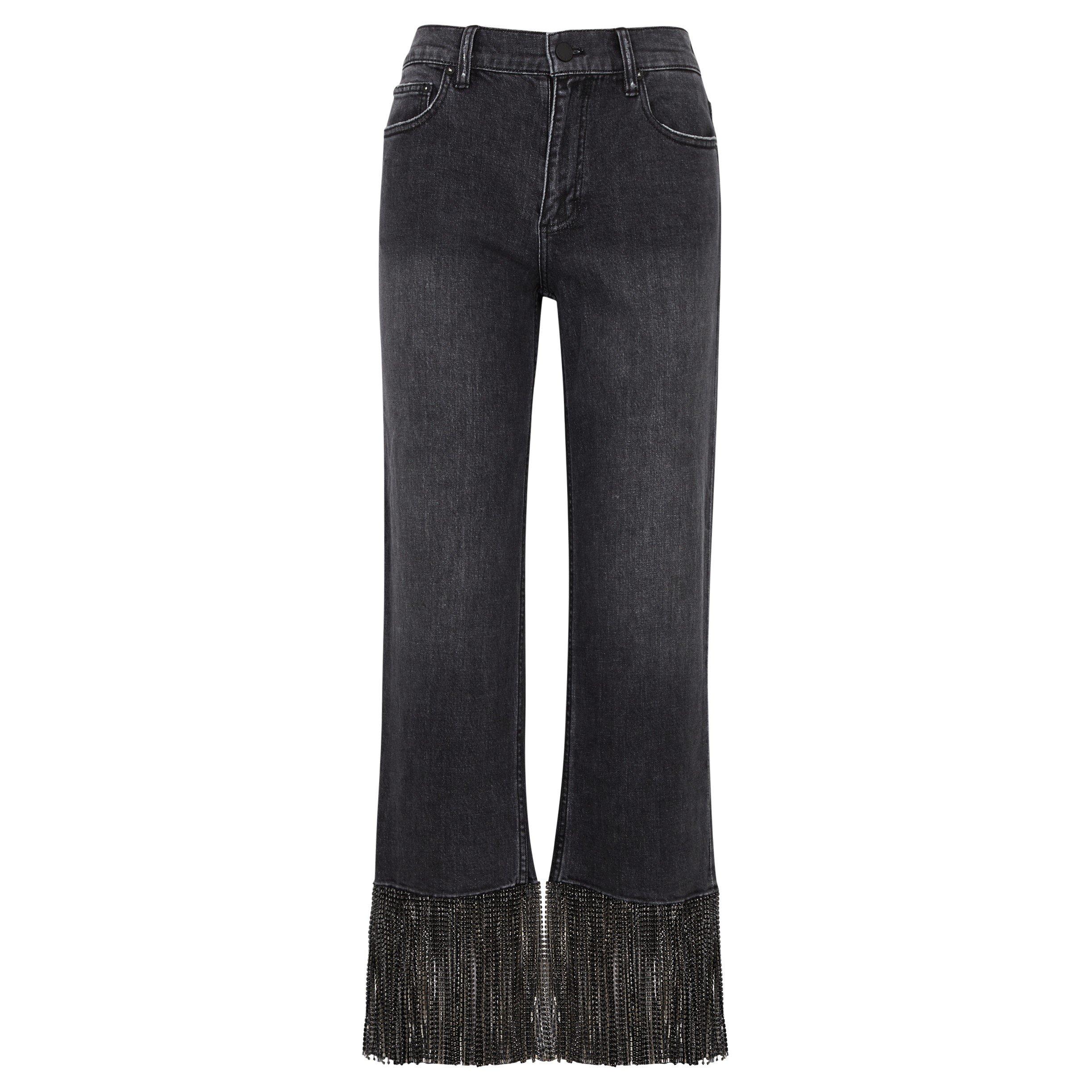 GREY - Alice And Olivia - J AMAZING EMB BOYF JEAN - 1