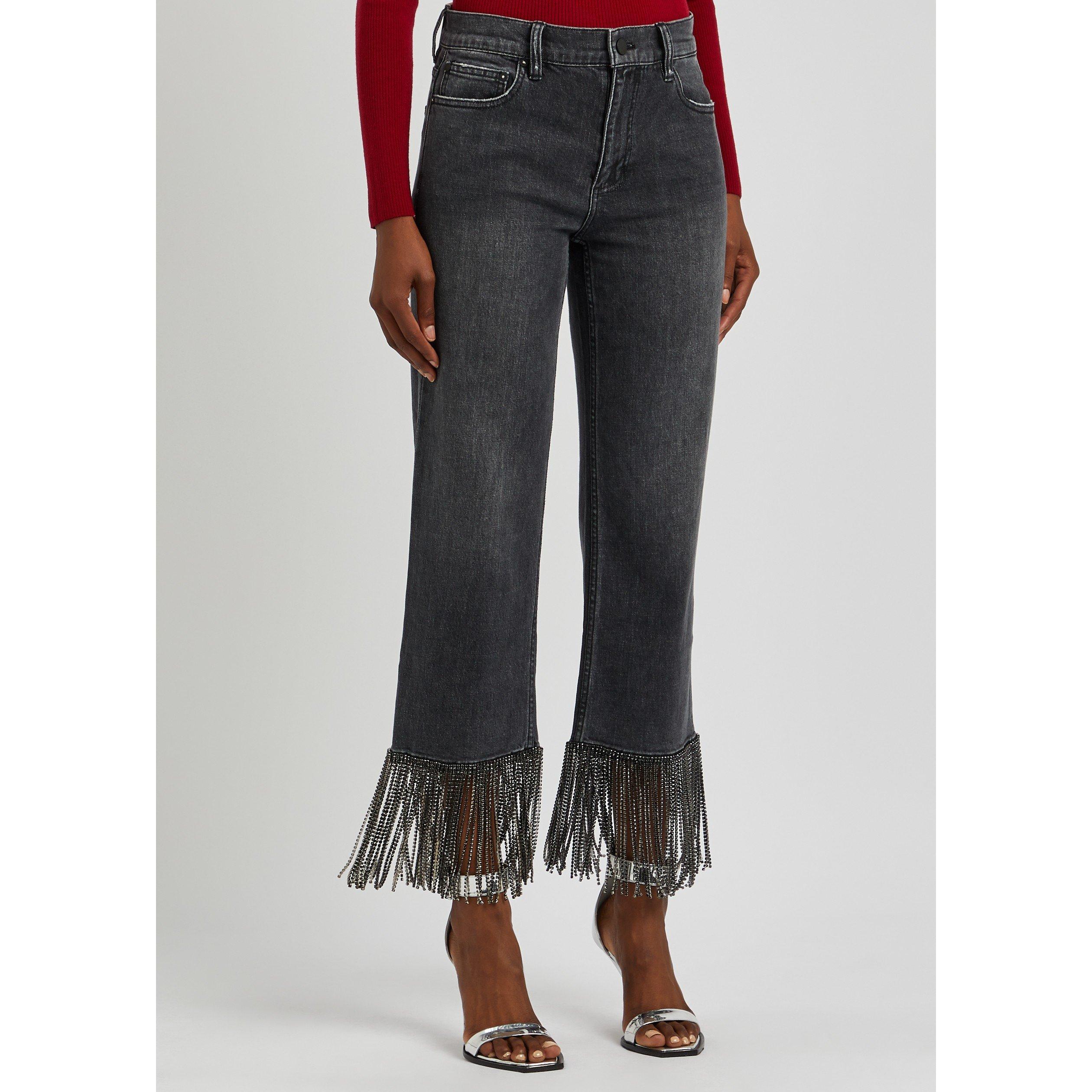 GREY - Alice And Olivia - J AMAZING EMB BOYF JEAN - 2