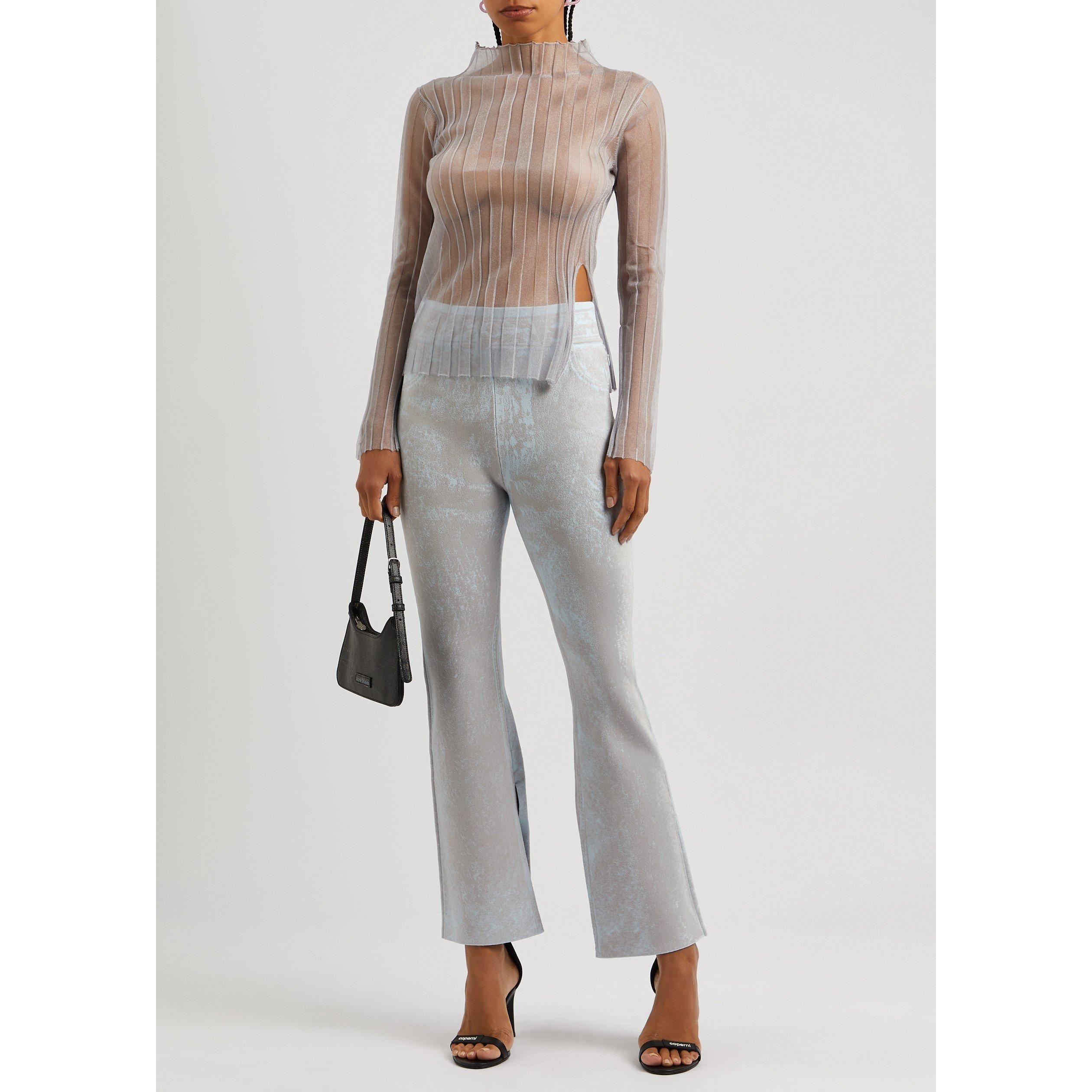 GREY - PH6 - T HAZEL DENIM PRINT SKINNY JEA - 5