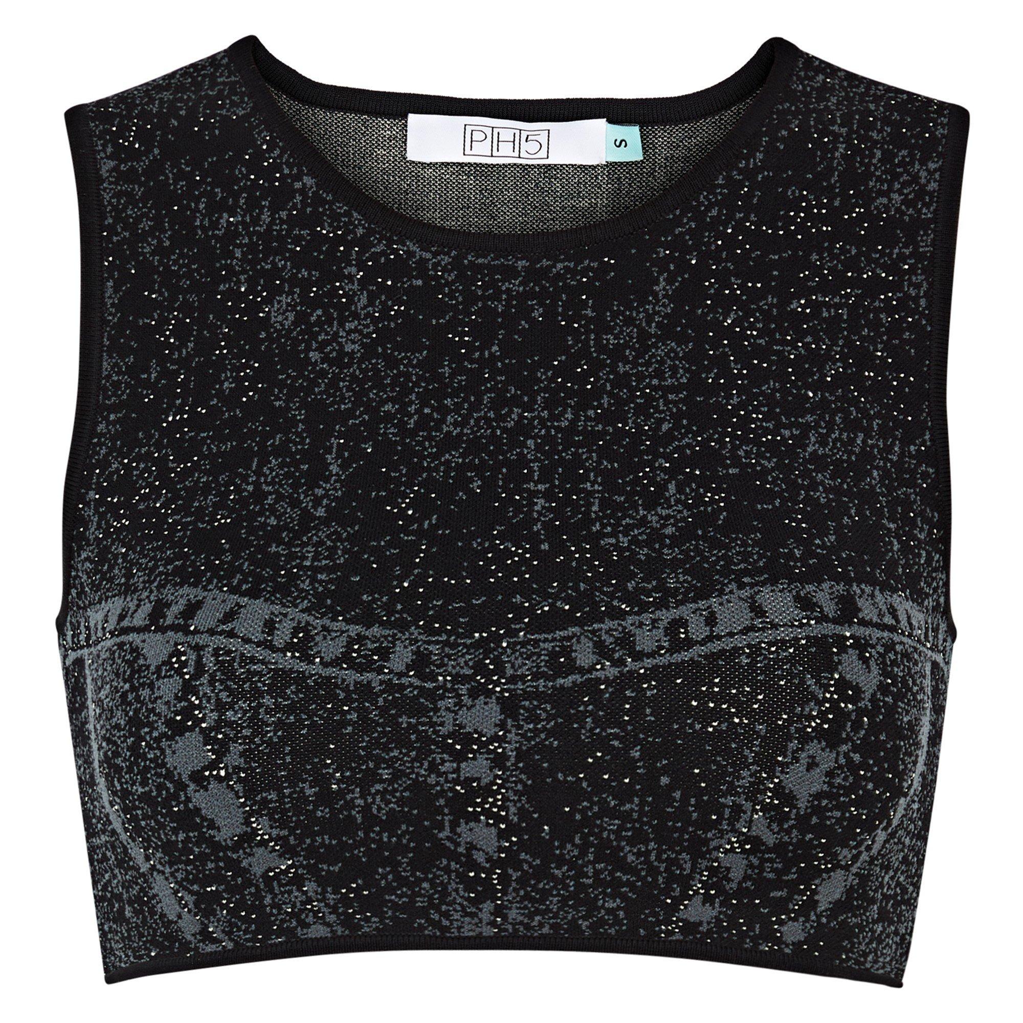 DARK GREEN - PH6 - TO LILLIAN DENIM PRINT CROP - 1