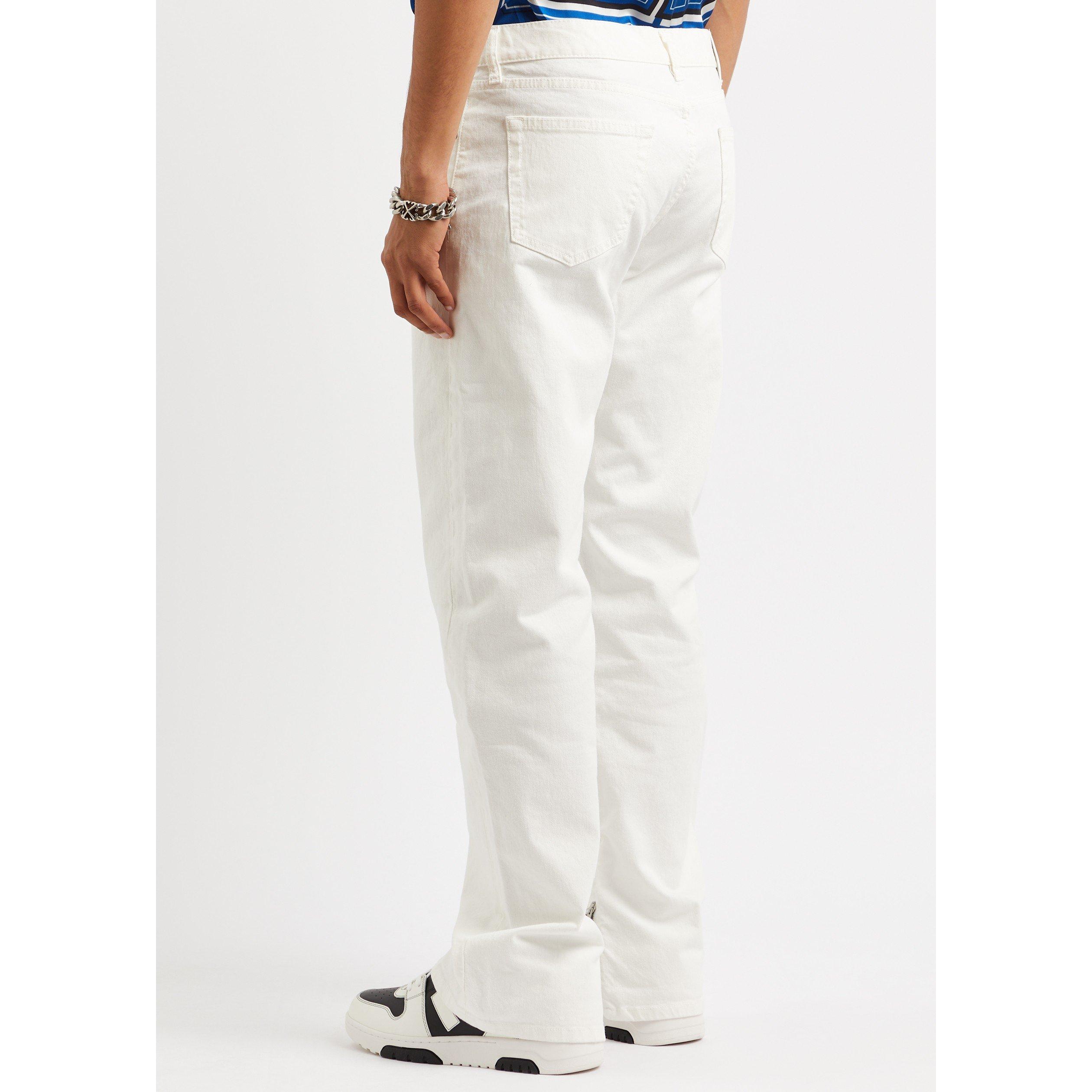 WHITE - Off White - OW 90S LOGO ZIP DET SKATE JEAN - 3
