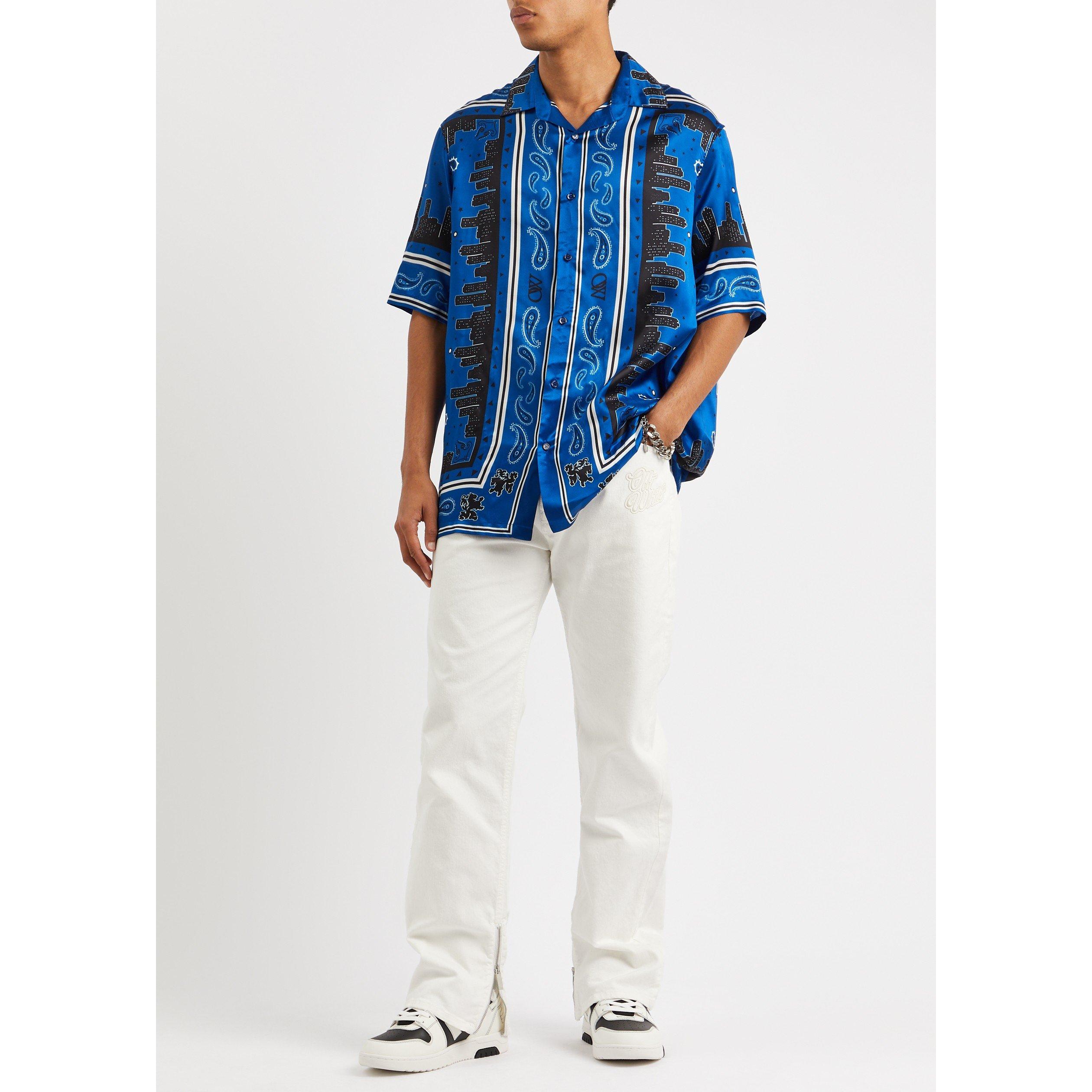 WHITE - Off White - OW 90S LOGO ZIP DET SKATE JEAN - 5