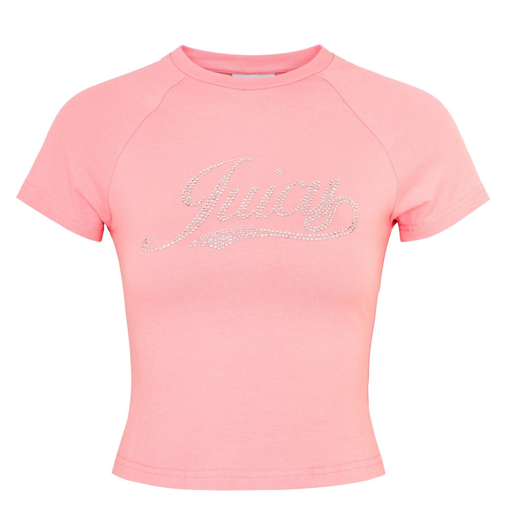 LIGHT PINK - Juicy Couture - T RETRO SHRUNKEN TEE - 1