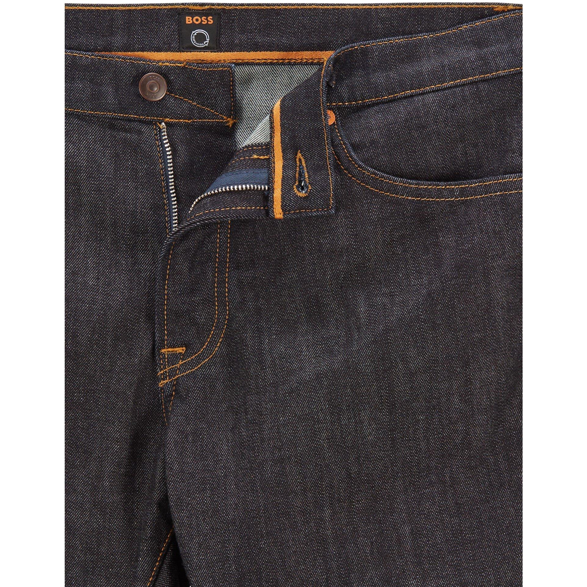 Deep Blue 408 - Boss - Men's Maine Regular Jeans, Classic Five Pocket Style - 5