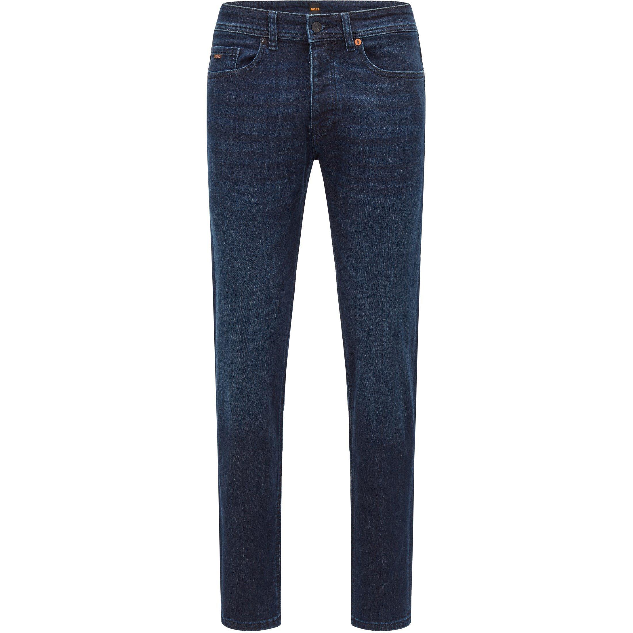 Atlantic 417 - Boss - Men's Taber Mid Rise Stretch Tapered Fit Tapered Jeans - 1