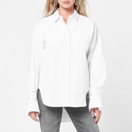 Good American Tabbed Poplin Shirt