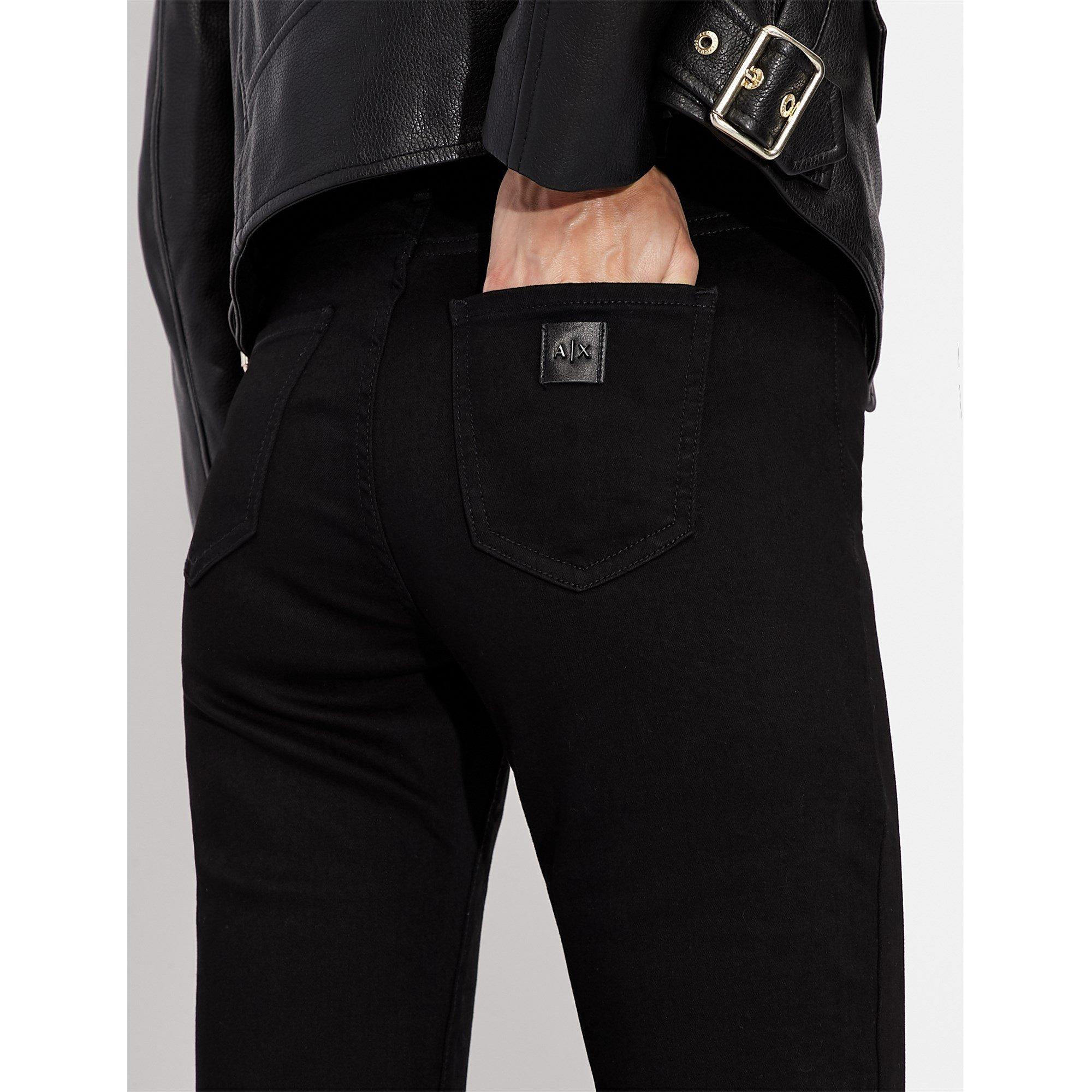 Black 0204 - Armani Exchange - J45 Cigarette Fit Skinny Jeans - 6