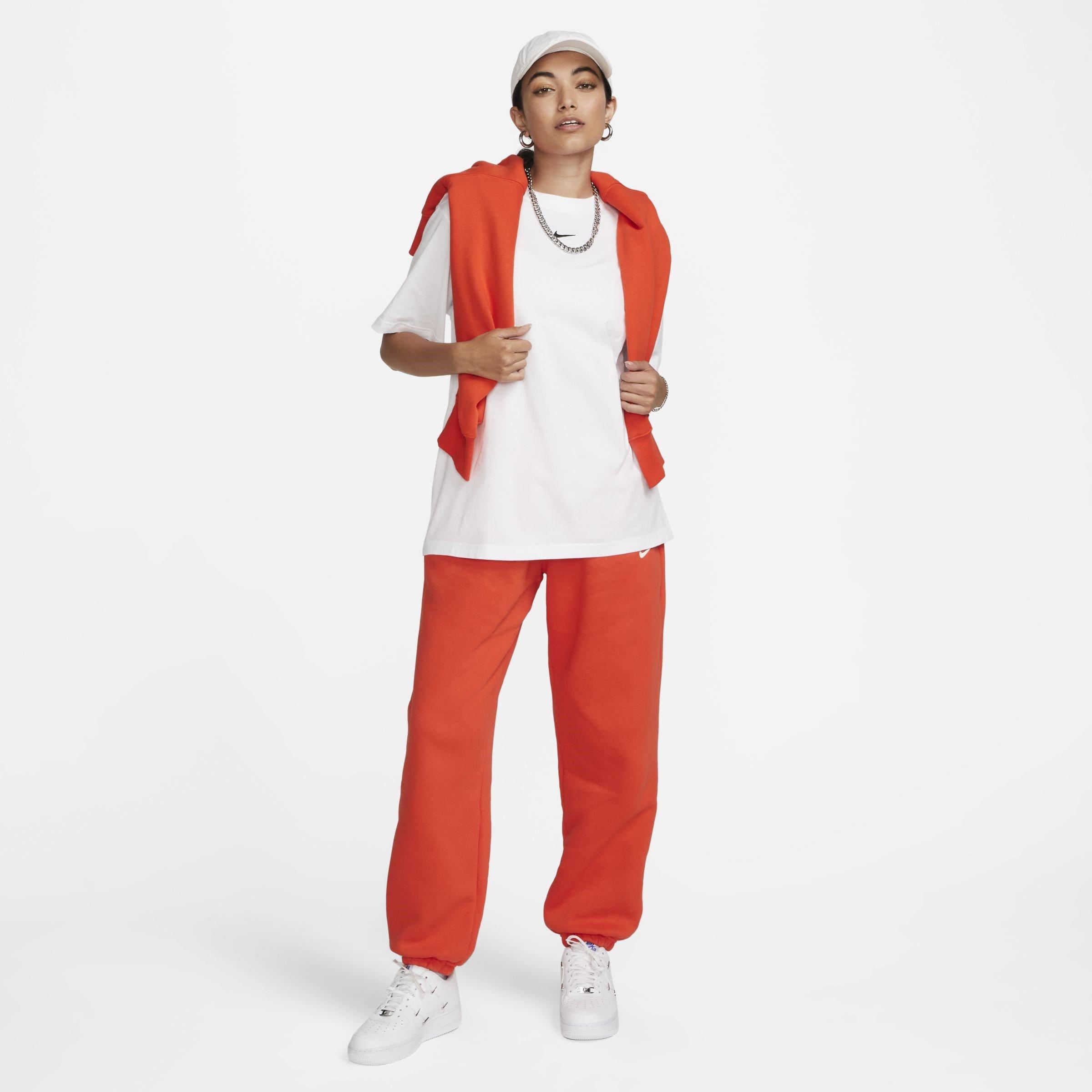 White/Black - Nike - Oversized Logo T-Shirt Womens - 5
