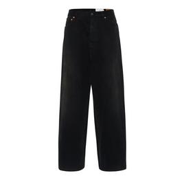 Balenciaga Denim Size Sticker Baggy Trousers