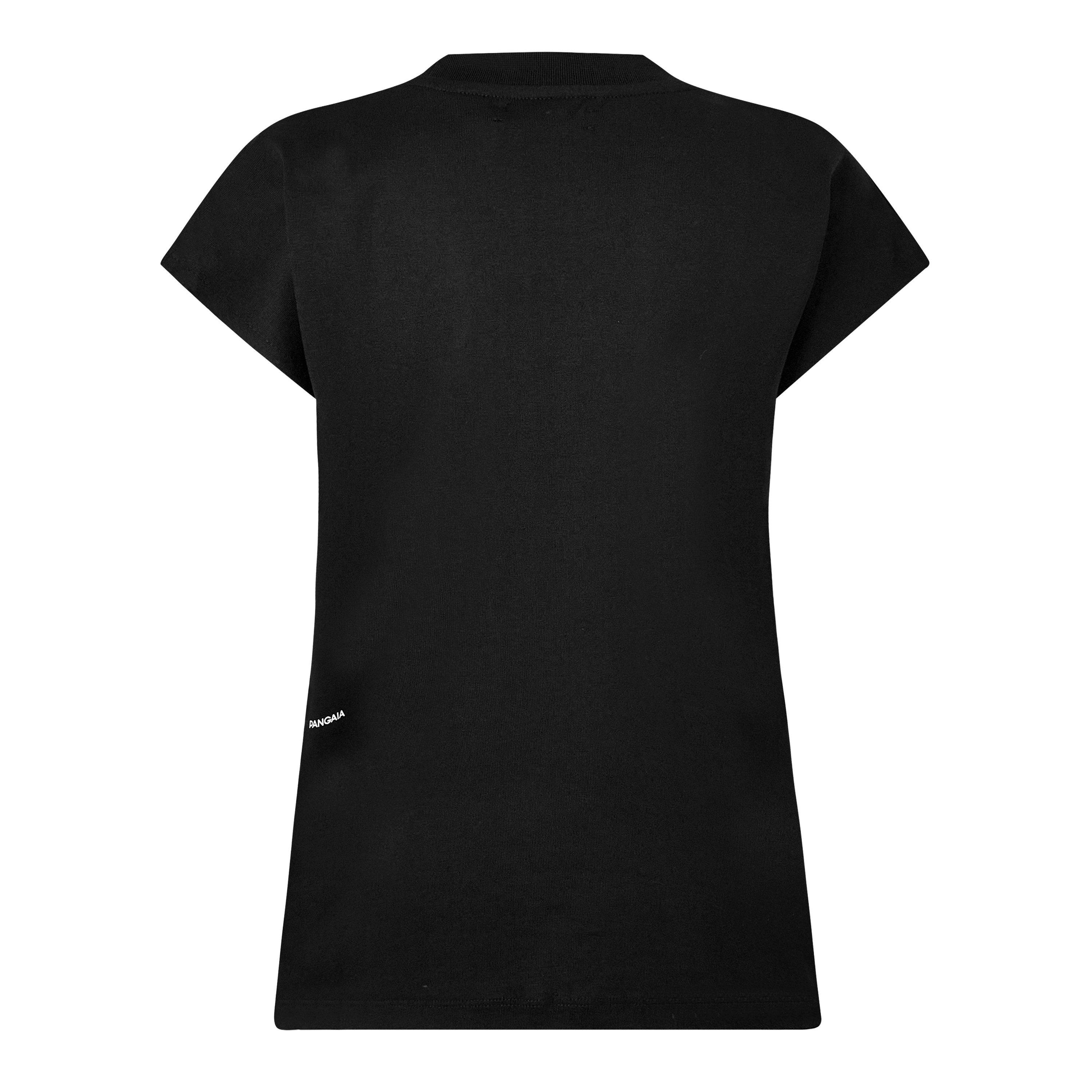Black - Pangaia - Cotton Cropped Shoulder T-Shirt With Pprmint Tm - 6