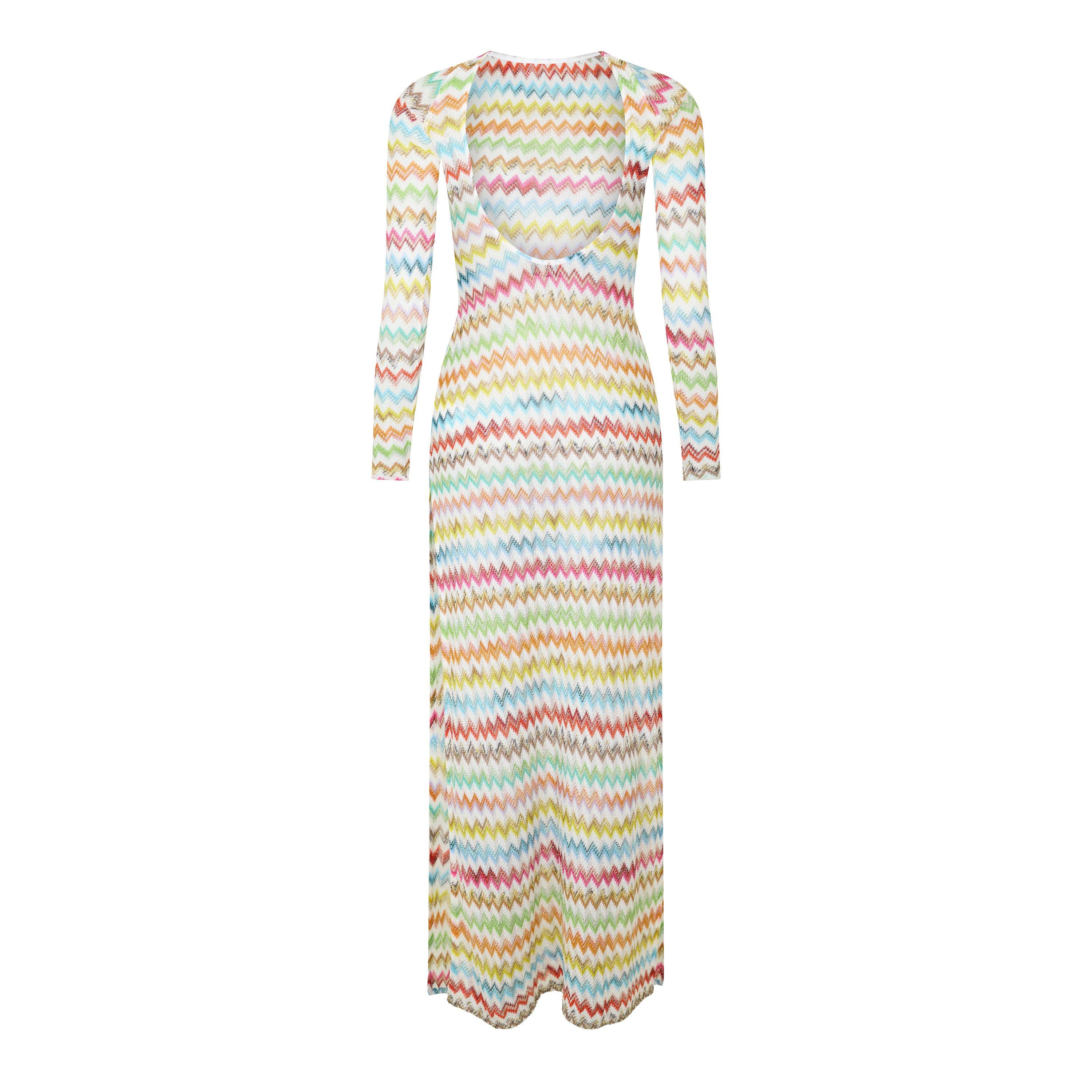 White Multi - Missoni - Women's Long Maxi Dress - 2