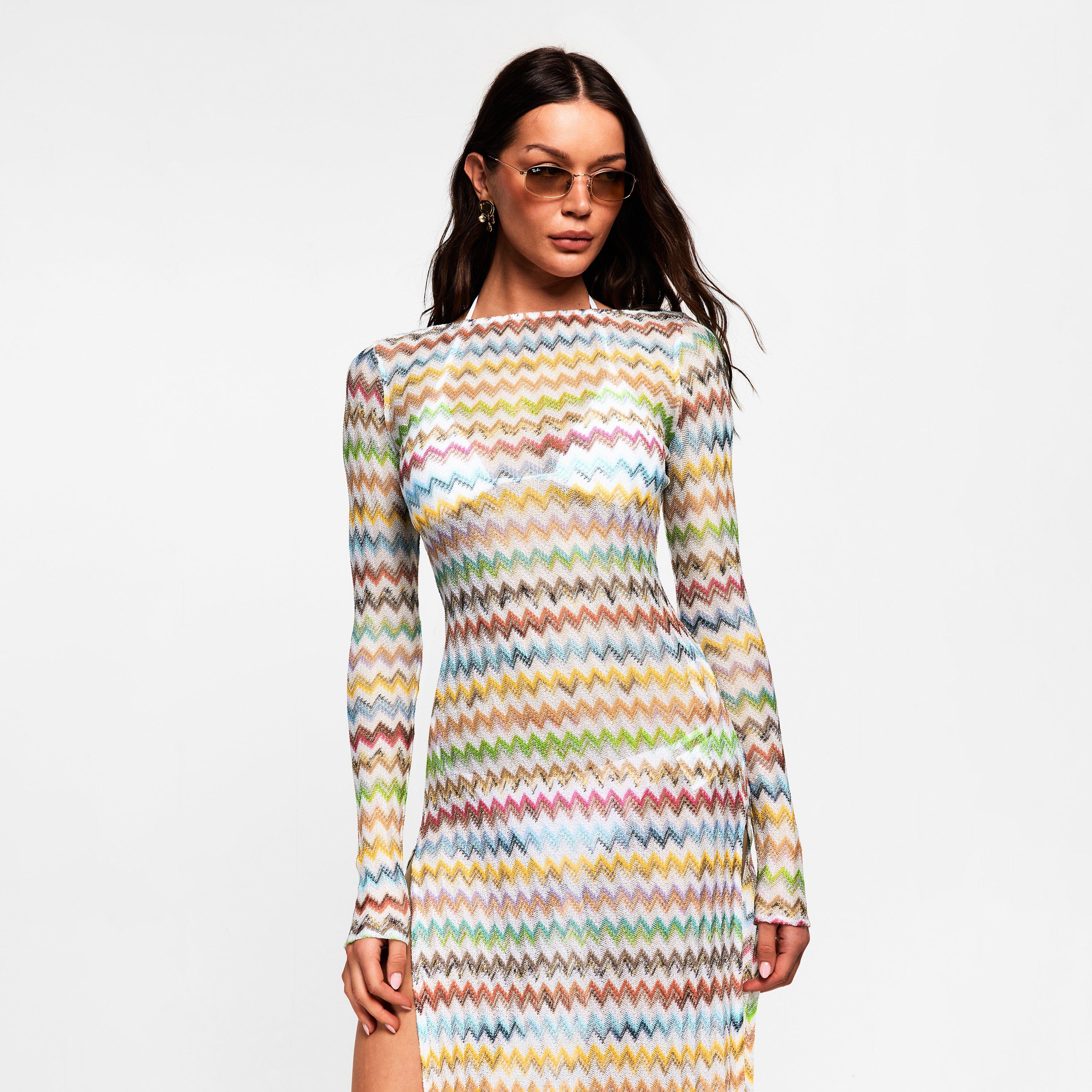 White Multi - Missoni - Women's Long Maxi Dress - 3