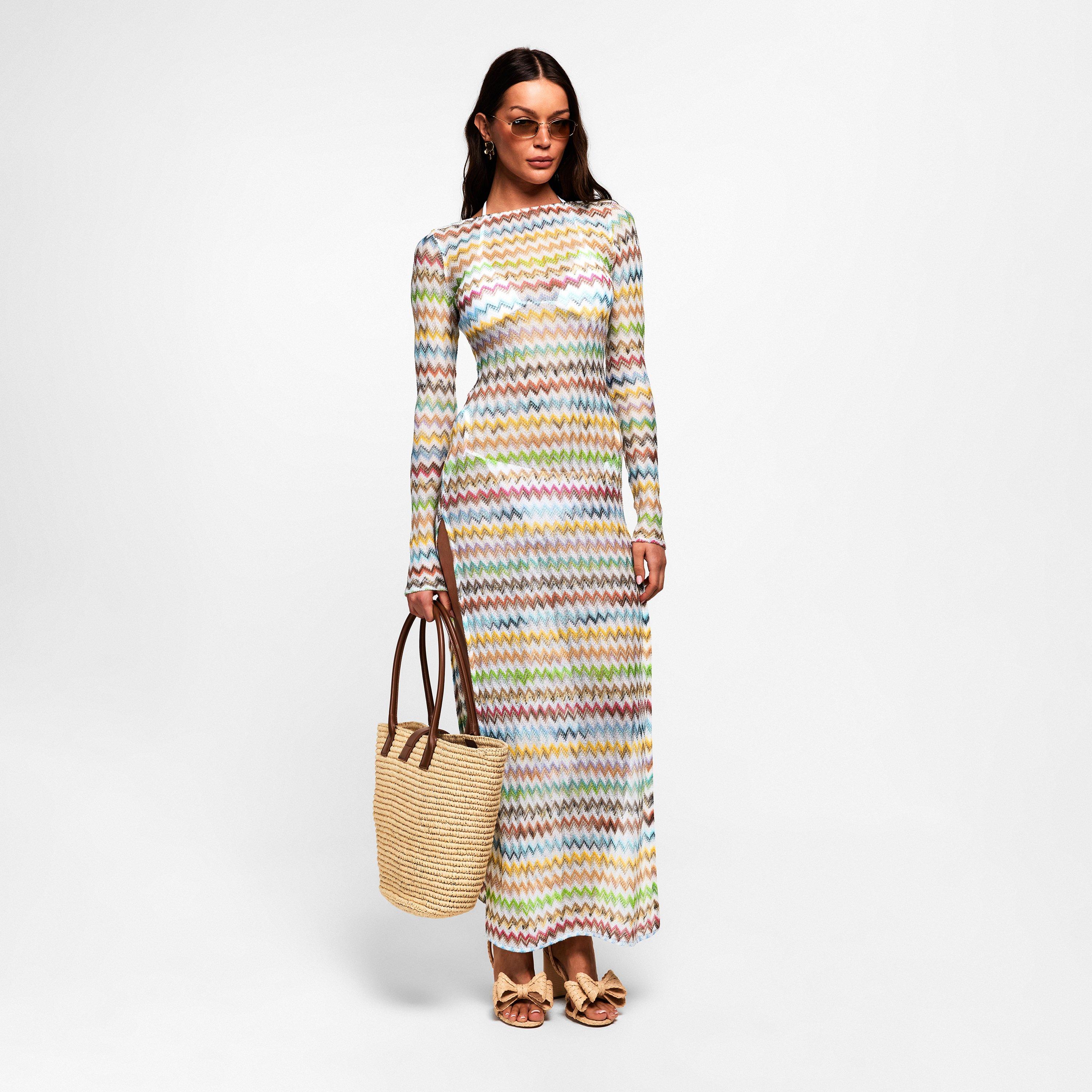 White Multi - Missoni - Women's Long Maxi Dress - 5