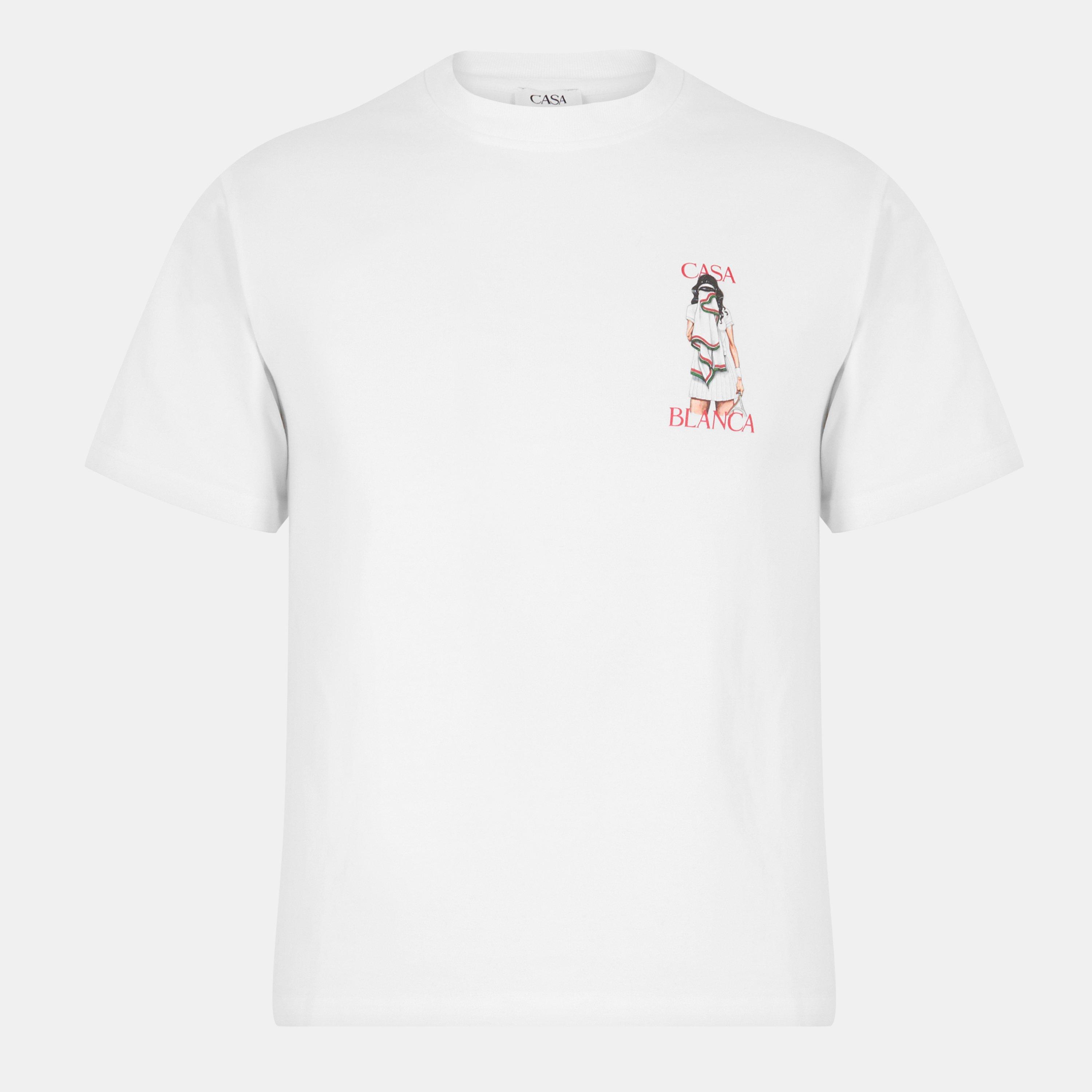 White - Casablanca - Women's Casa Oversized Graphic T-Shirt - 1