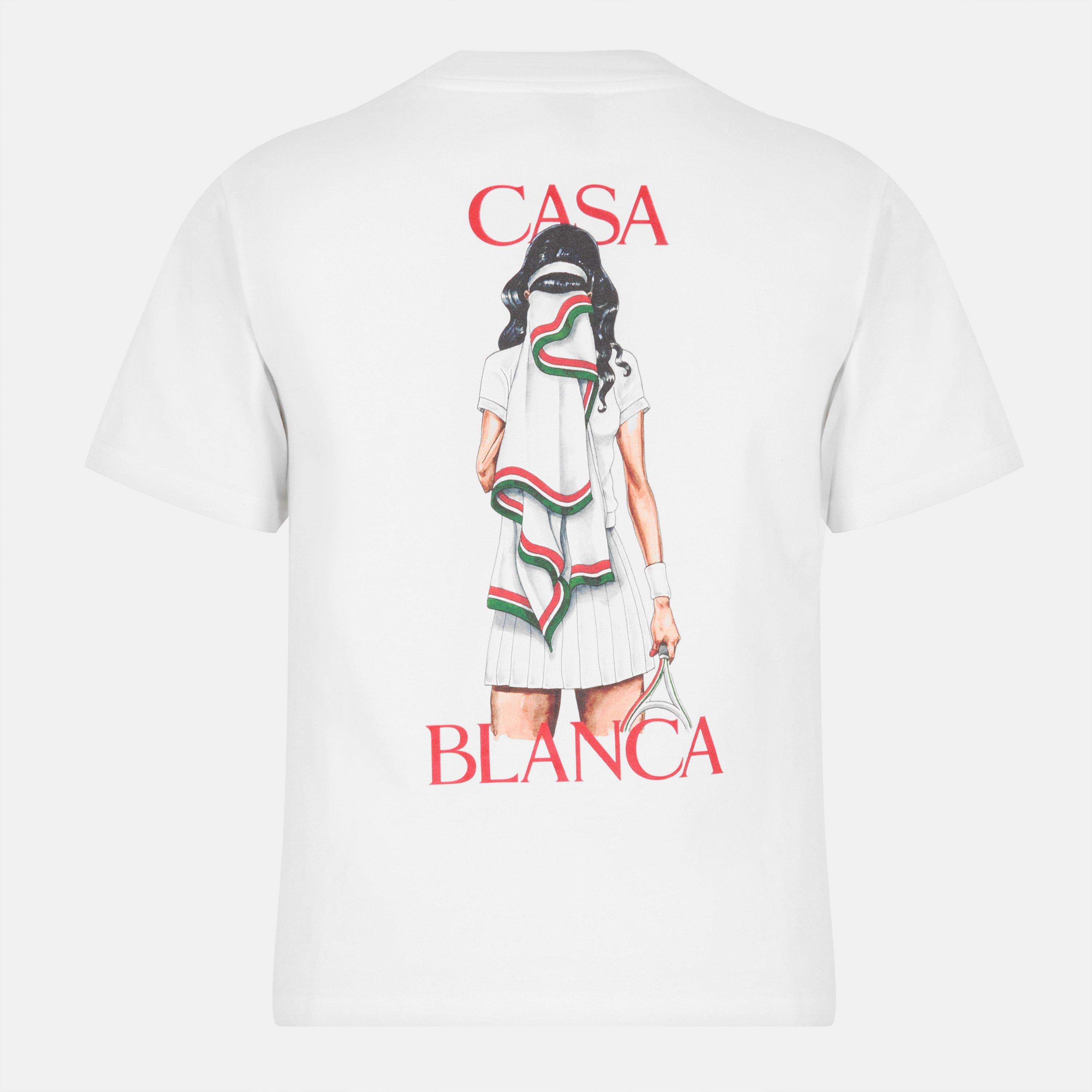 White - Casablanca - Women's Casa Oversized Graphic T-Shirt - 2