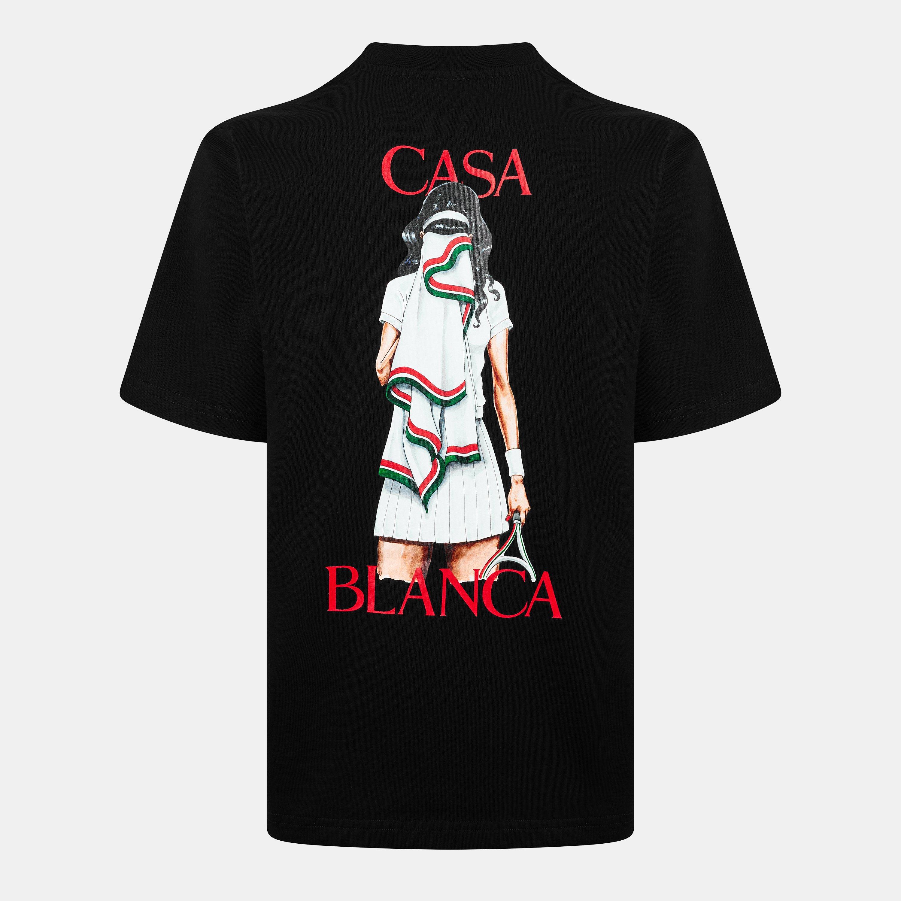 Black - Casablanca - Women's Casa Oversized Graphic T-Shirt - 2